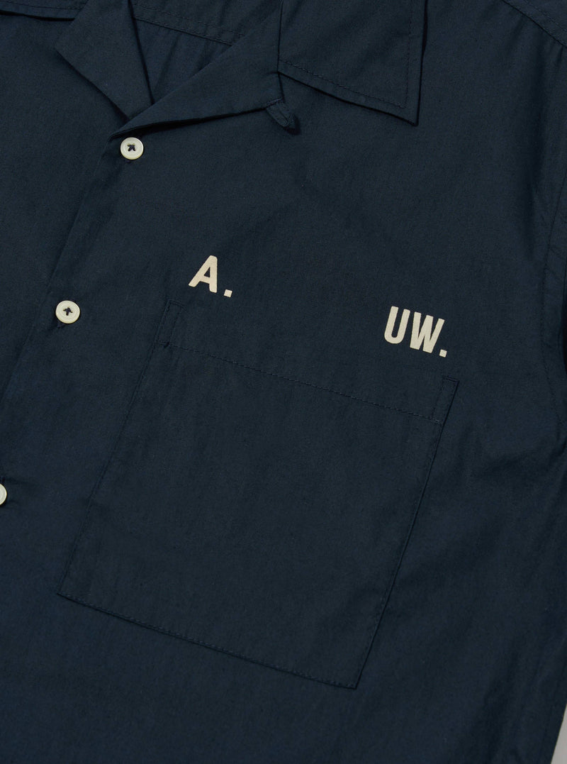 A. SOCIETY x Universal Works Navy Broadcloth Camp Shirt