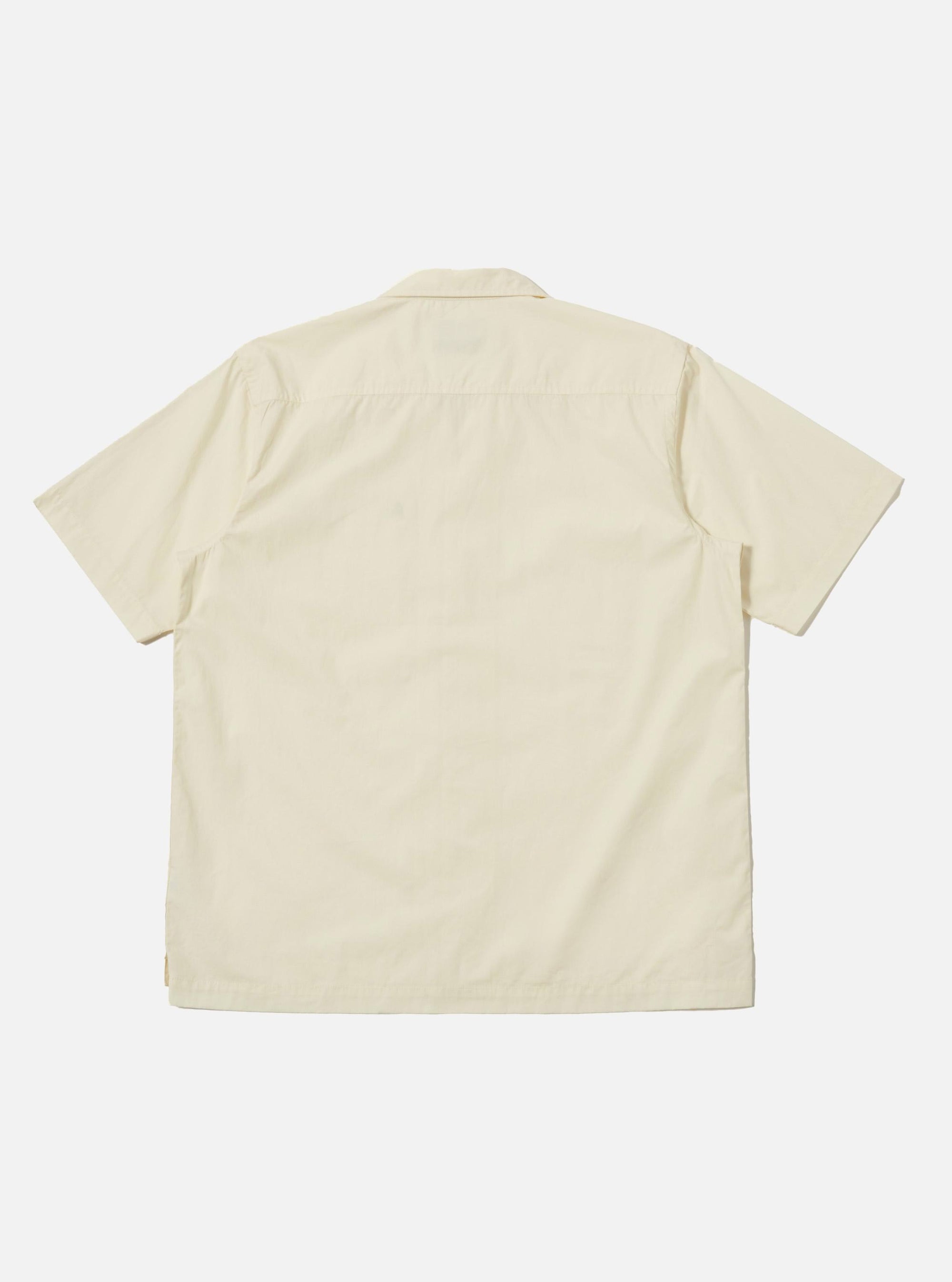 A. SOCIETY x Universal Works Ecru Broadcloth Camp Shirt