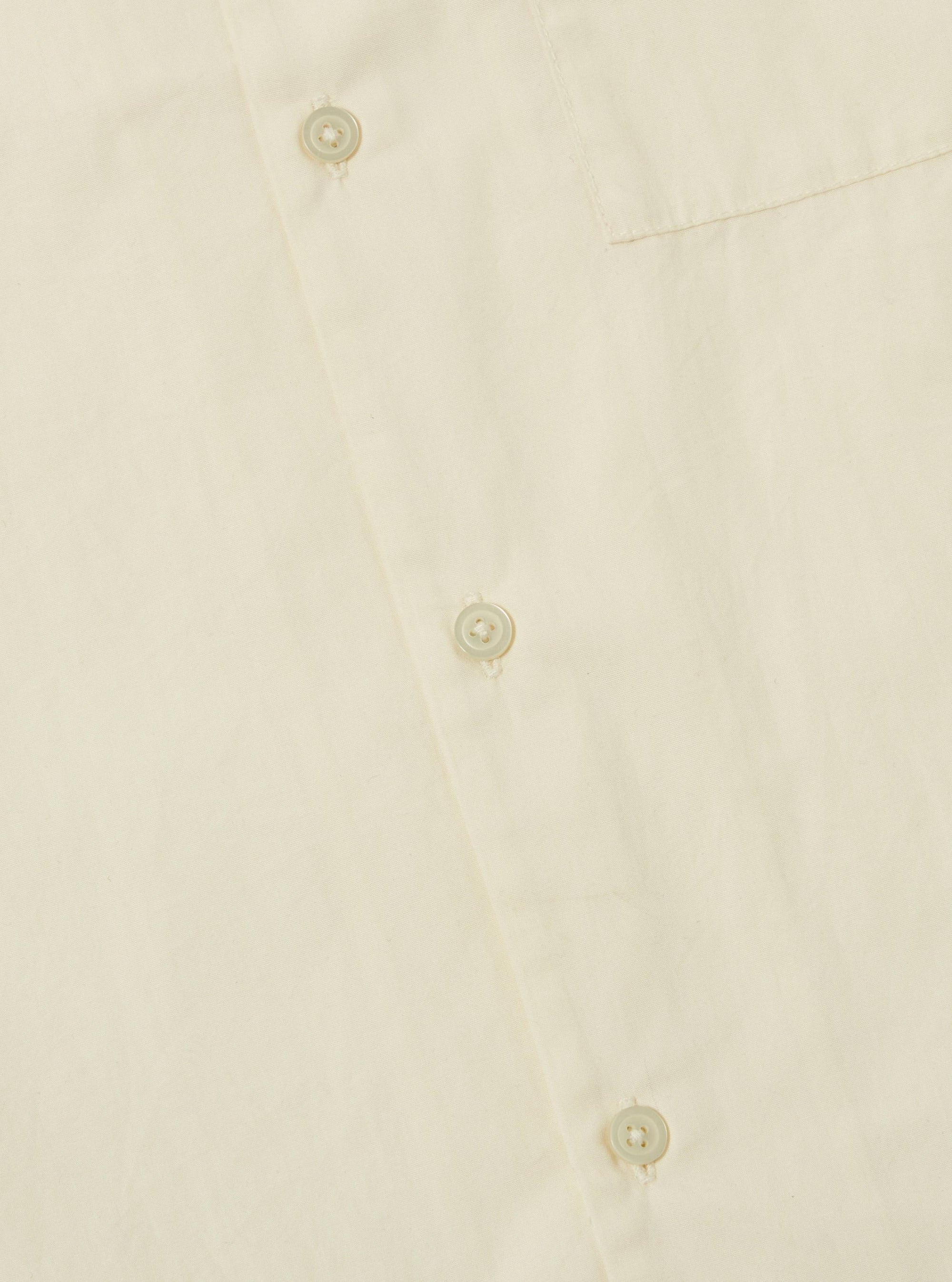 A. SOCIETY x Universal Works Ecru Broadcloth Camp Shirt