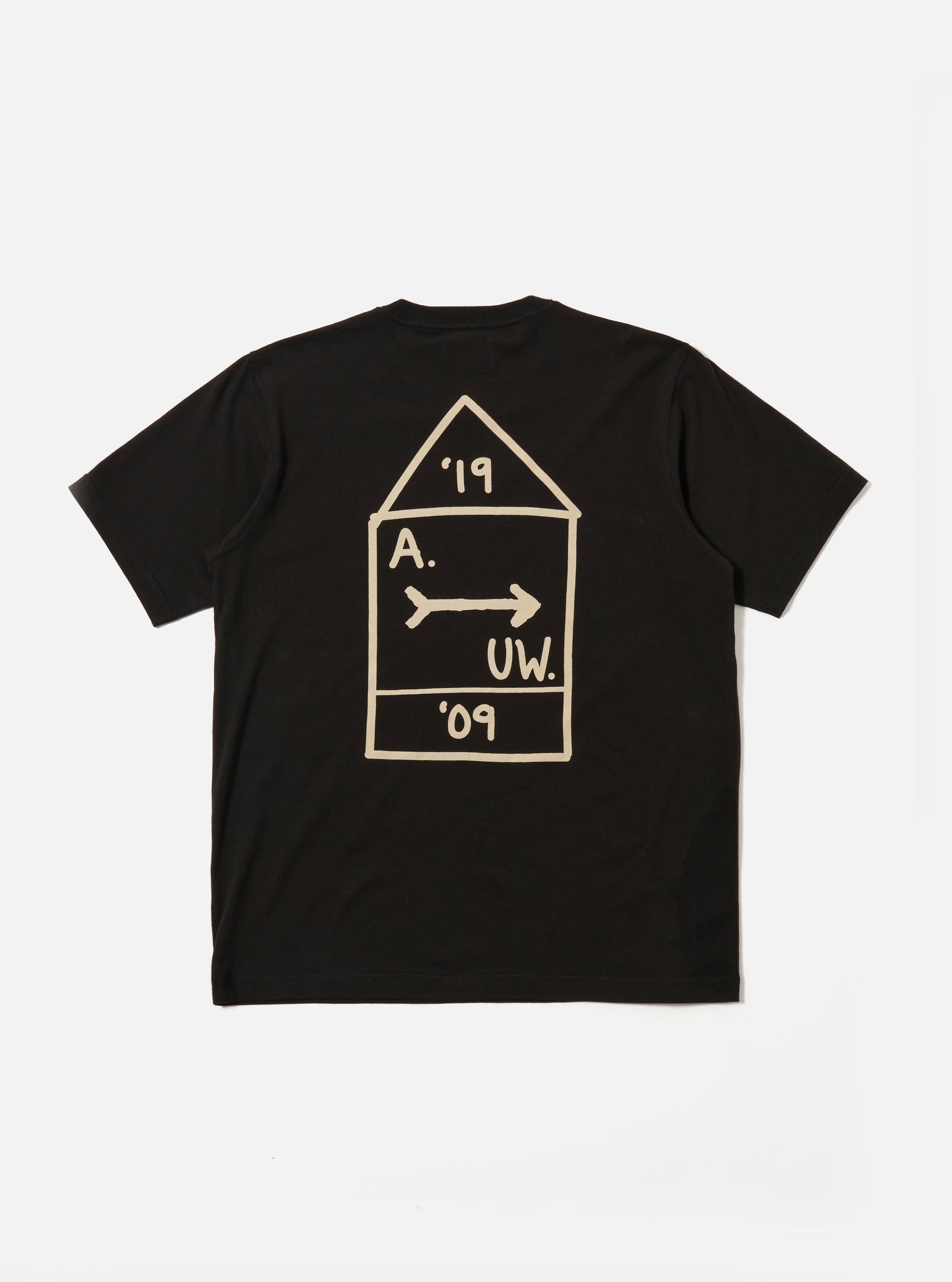 A. SOCIETY x Universal Works Black Single Jersey Print Tee