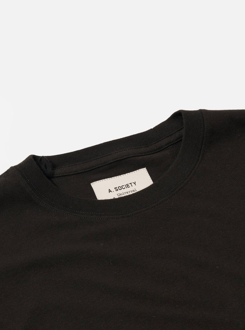 A. SOCIETY x Universal Works Black Single Jersey Print Tee