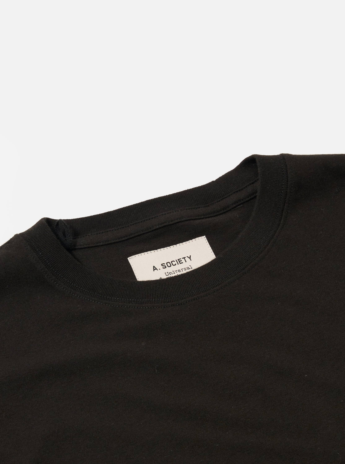 A. SOCIETY x Universal Works Black Single Jersey Print Tee