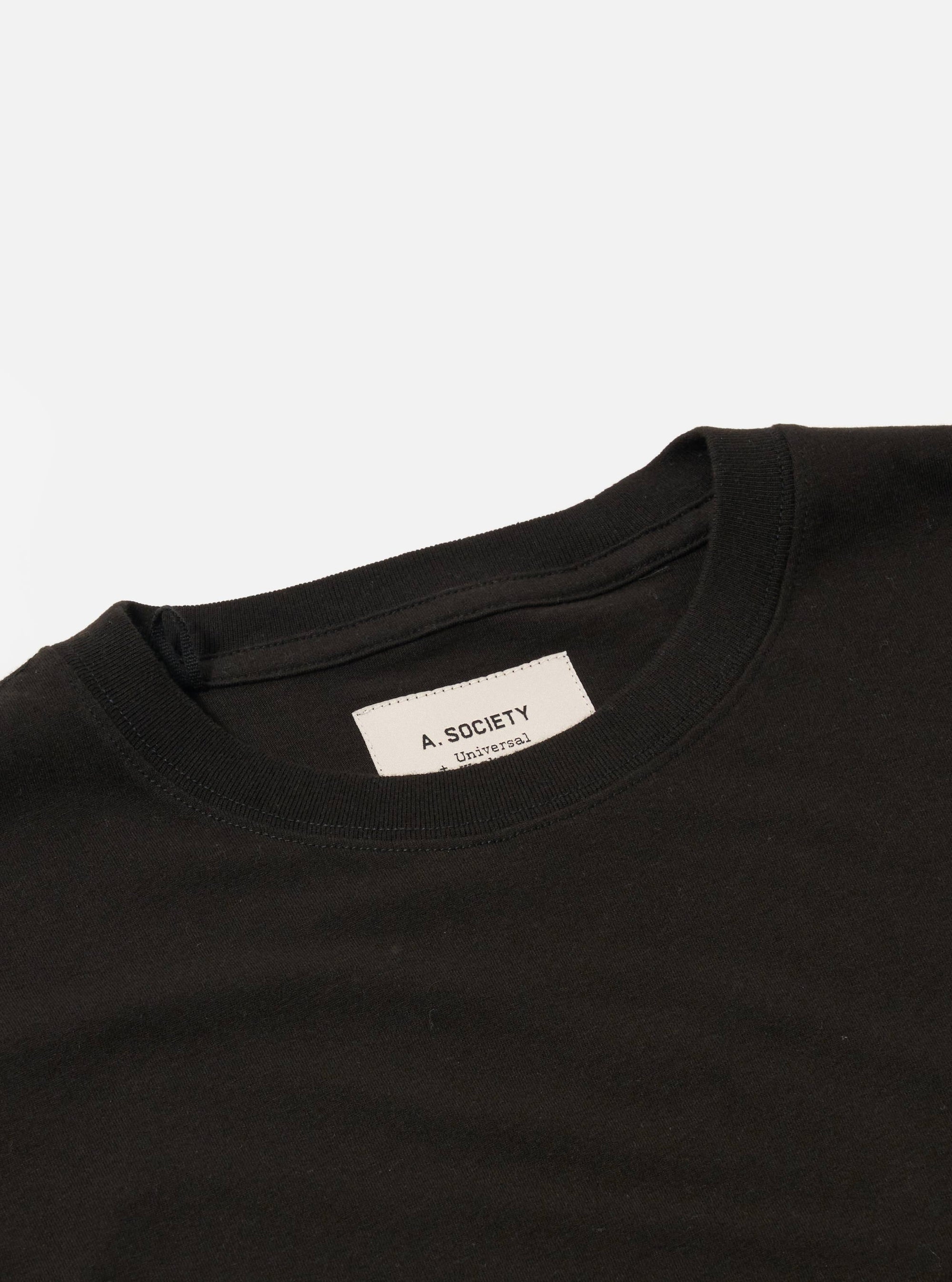 A. SOCIETY x Universal Works Black Single Jersey Print Tee
