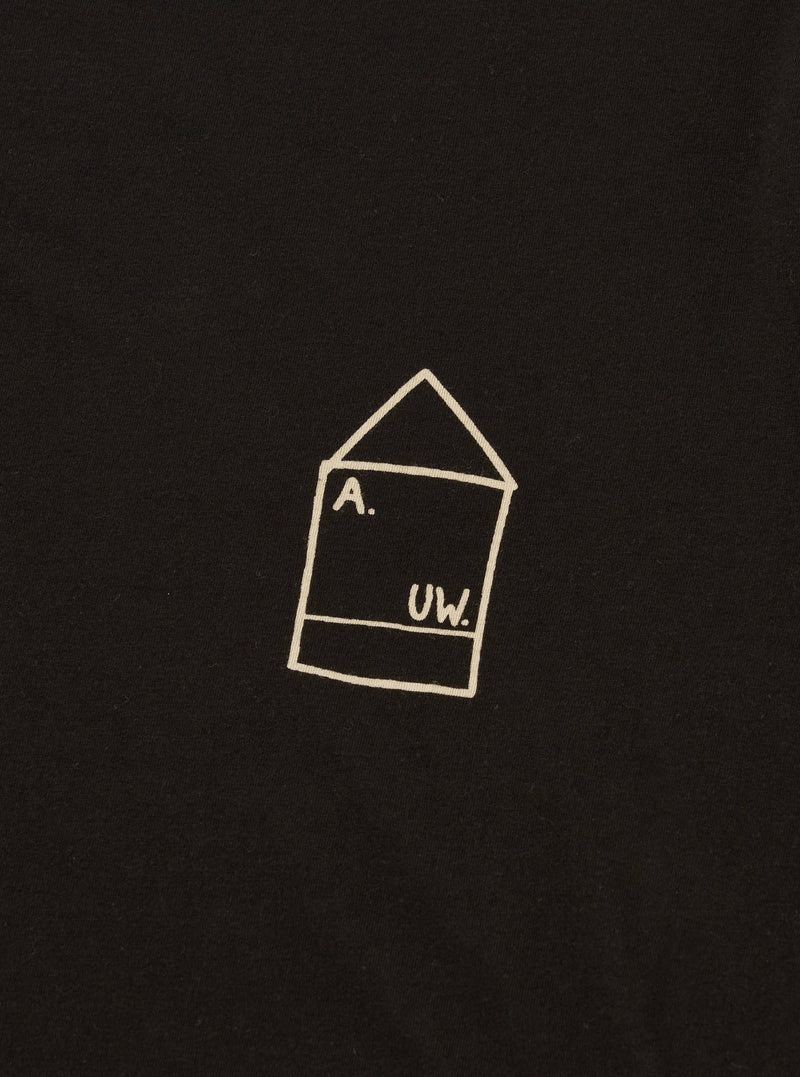 A. SOCIETY x Universal Works Black Single Jersey Print Tee