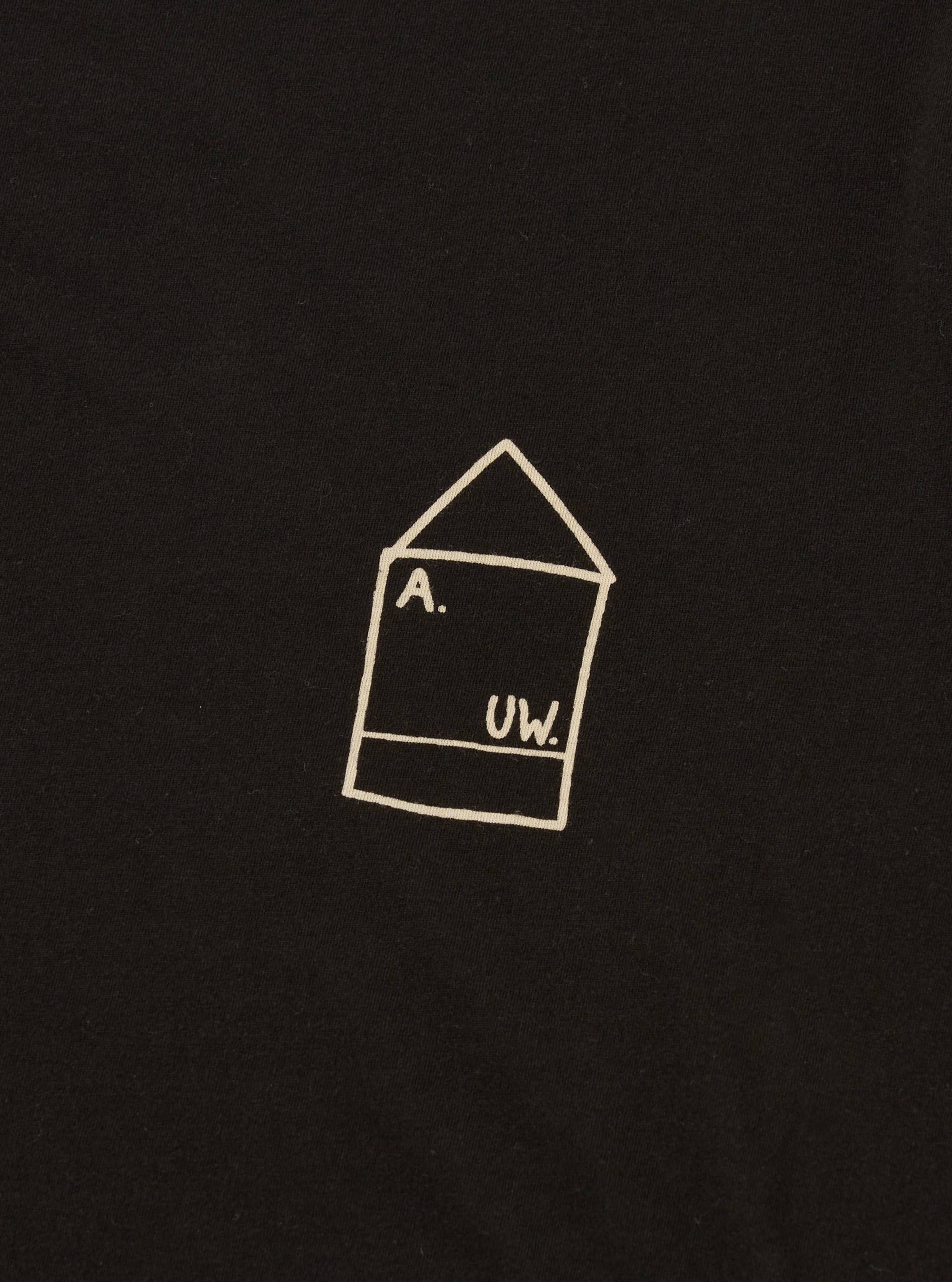 A. SOCIETY x Universal Works Black Single Jersey Print Tee