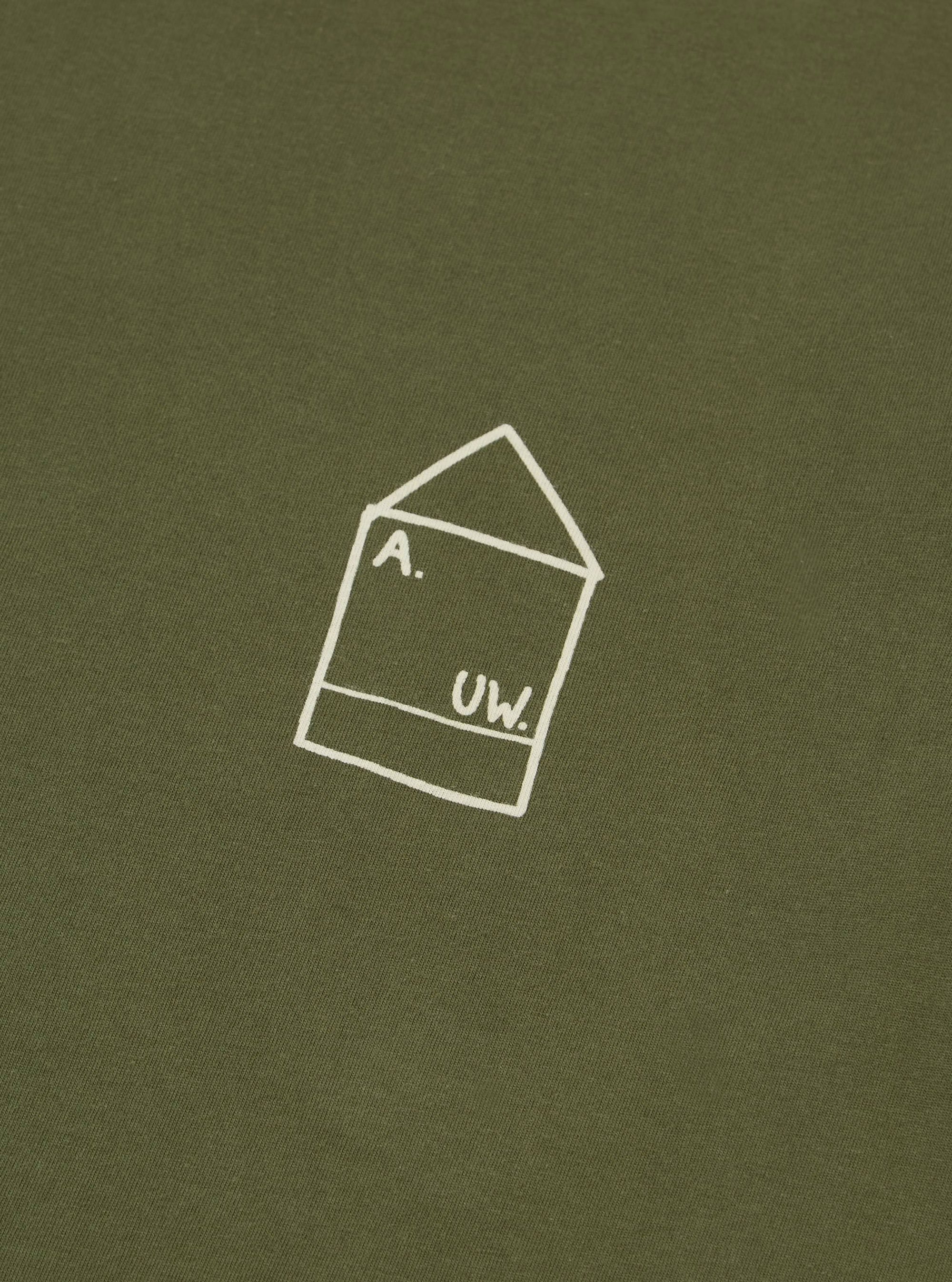 A. SOCIETY x Universal Works Olive Single Jersey Print Tee