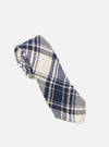 Navy Texture Plaid Tie