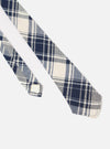 Navy Texture Plaid Tie