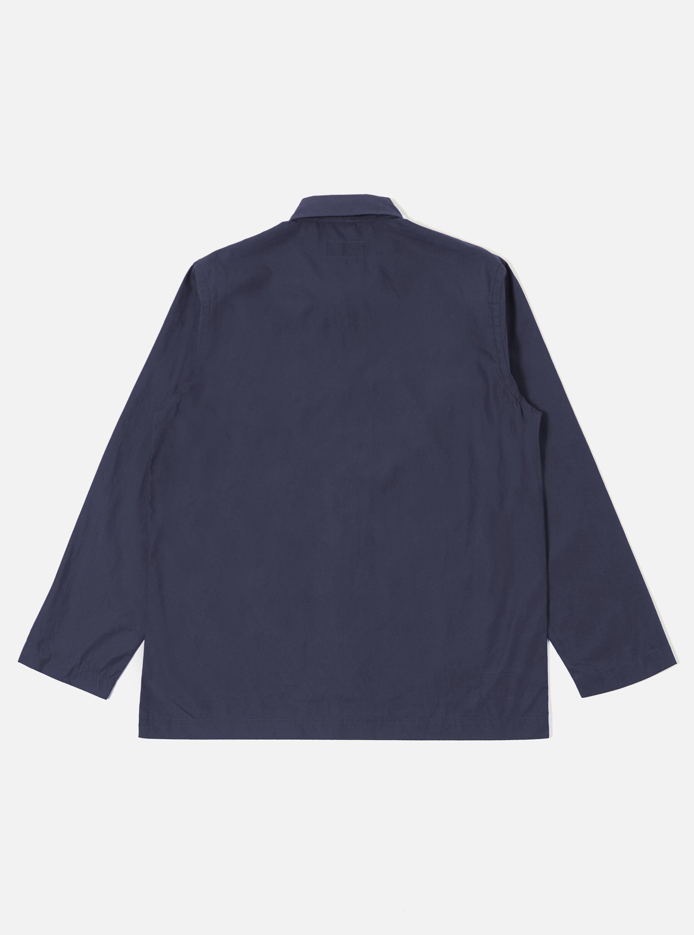 Men's Navy Poplin Bakers Overshirt – Universal Works