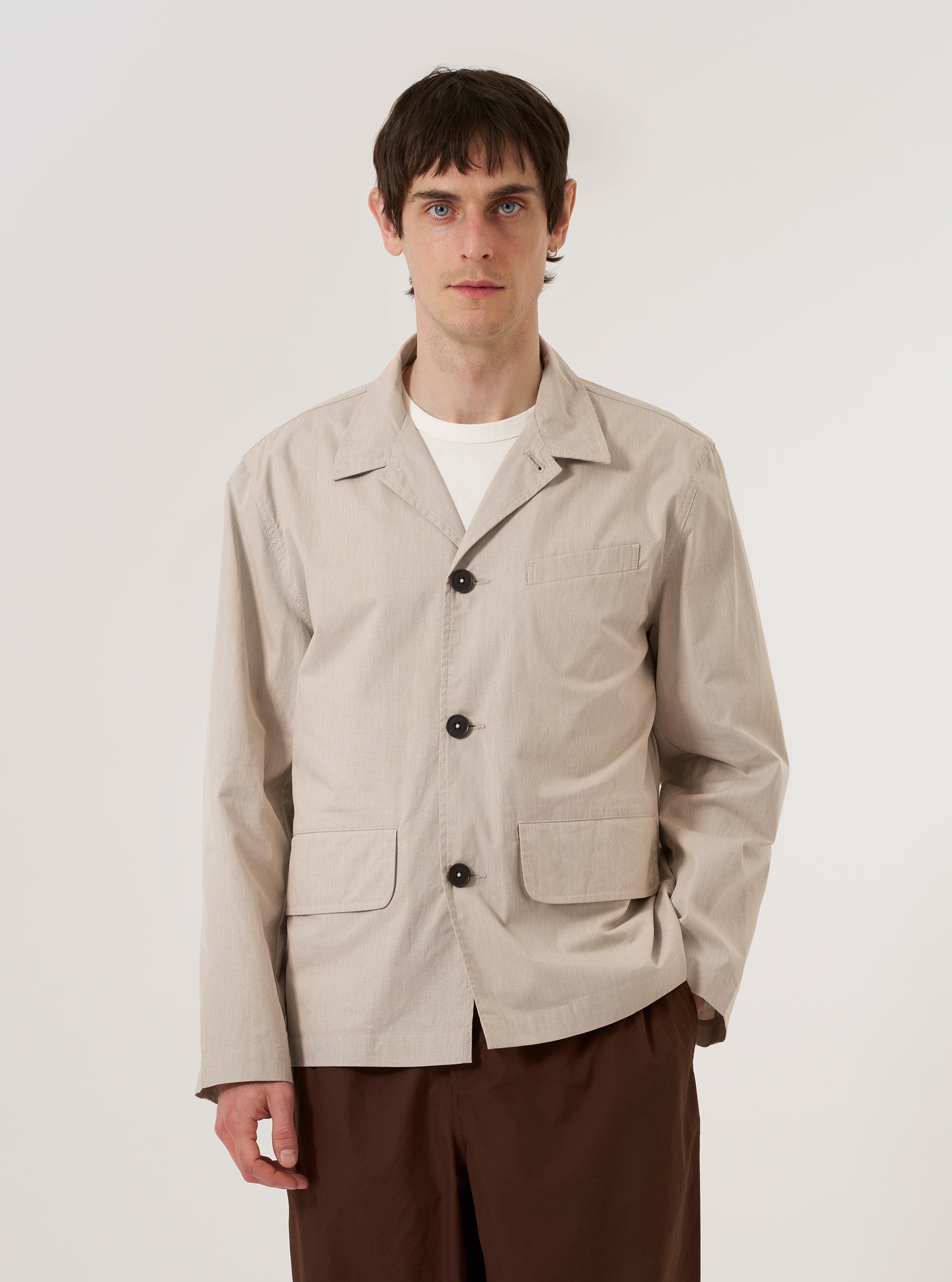 Men's Brown Kennedy Stripe Franck Jacket – Universal Works