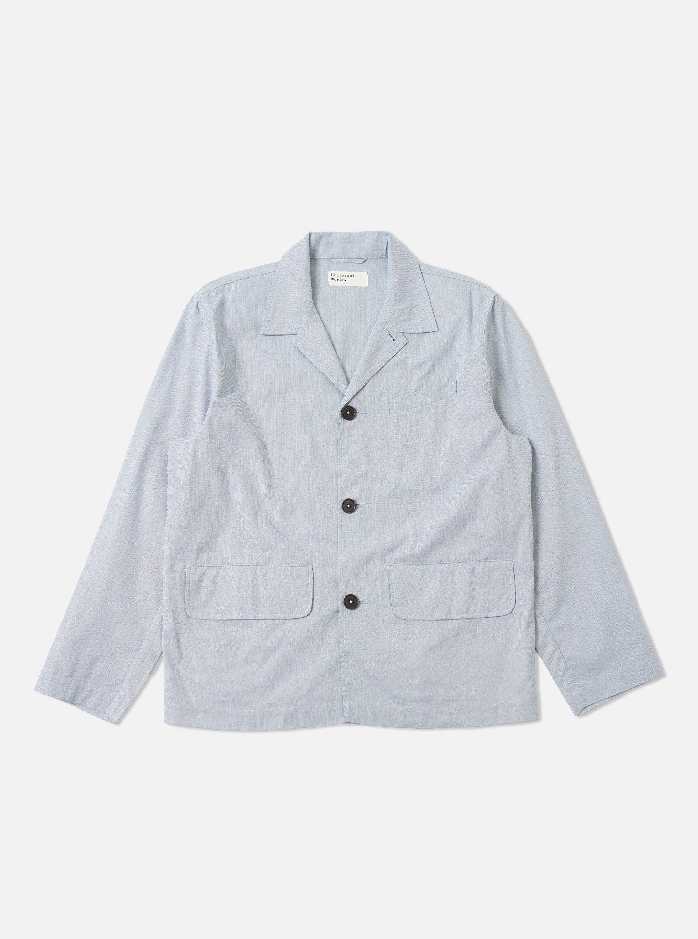 Men's Navy Striped Franck Jacket – Universal Works
