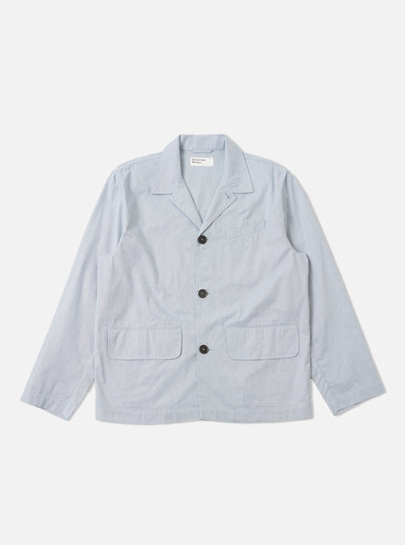 Men's Navy Striped Franck Jacket – Universal Works