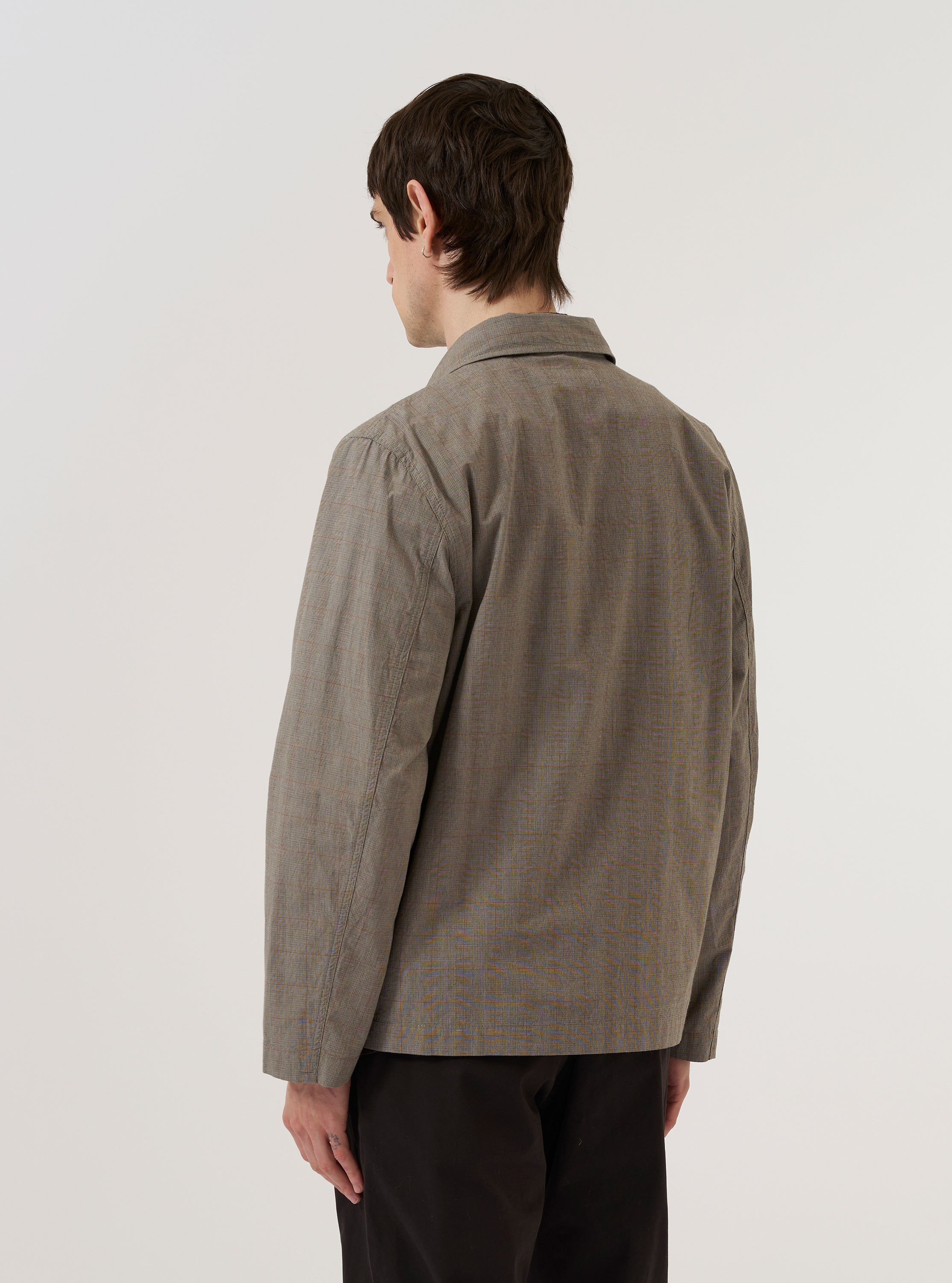 Men's Grey Brown Wales Glen Check Franck Jacket – Universal Works