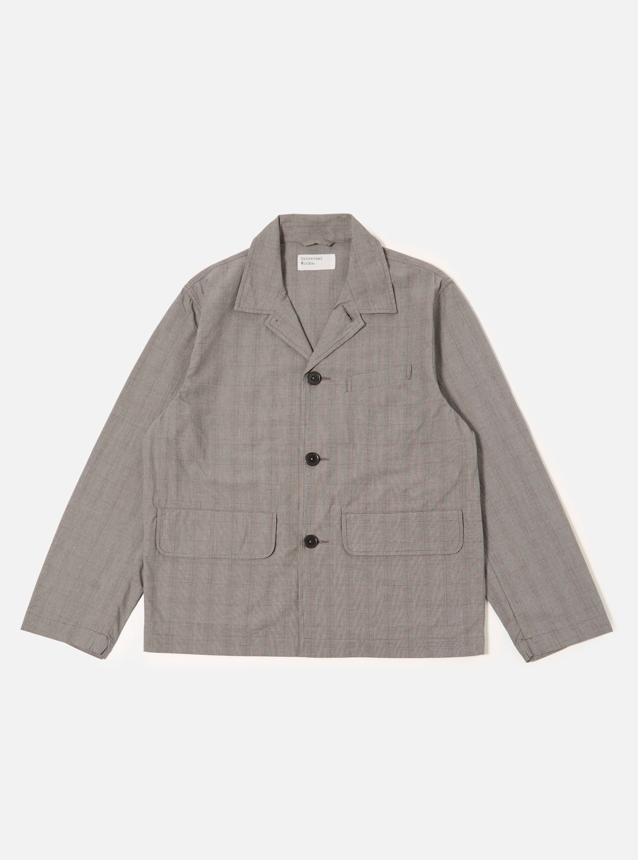 Men's Grey Brown Wales Glen Check Franck Jacket – Universal Works