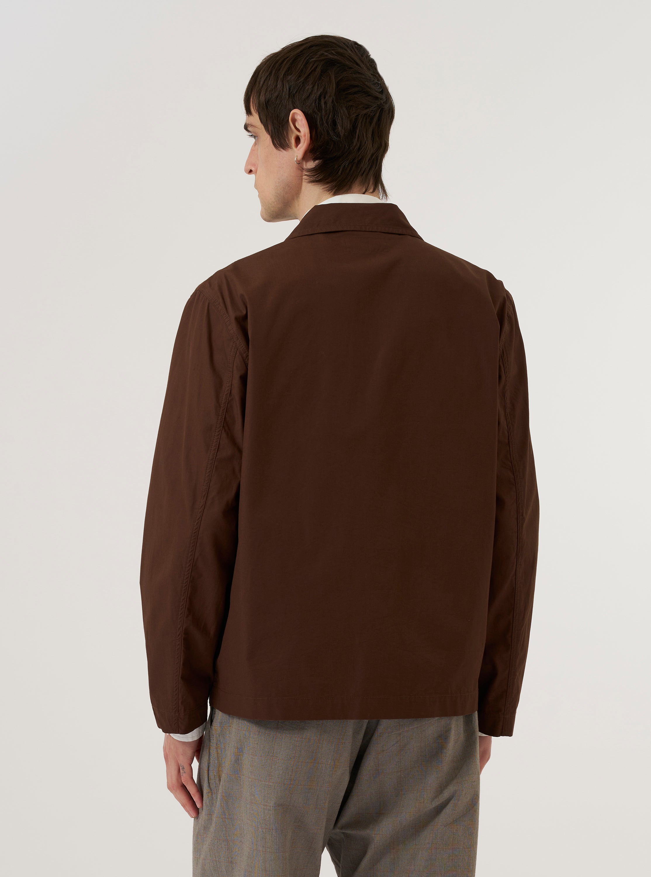 Men's Brown Peached Poplin Franck Jacket – Universal Works