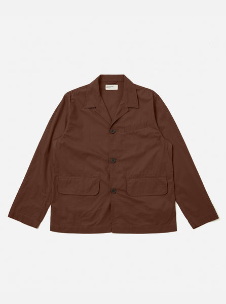Men's Brown Poplin Franck Jacket – Universal Works
