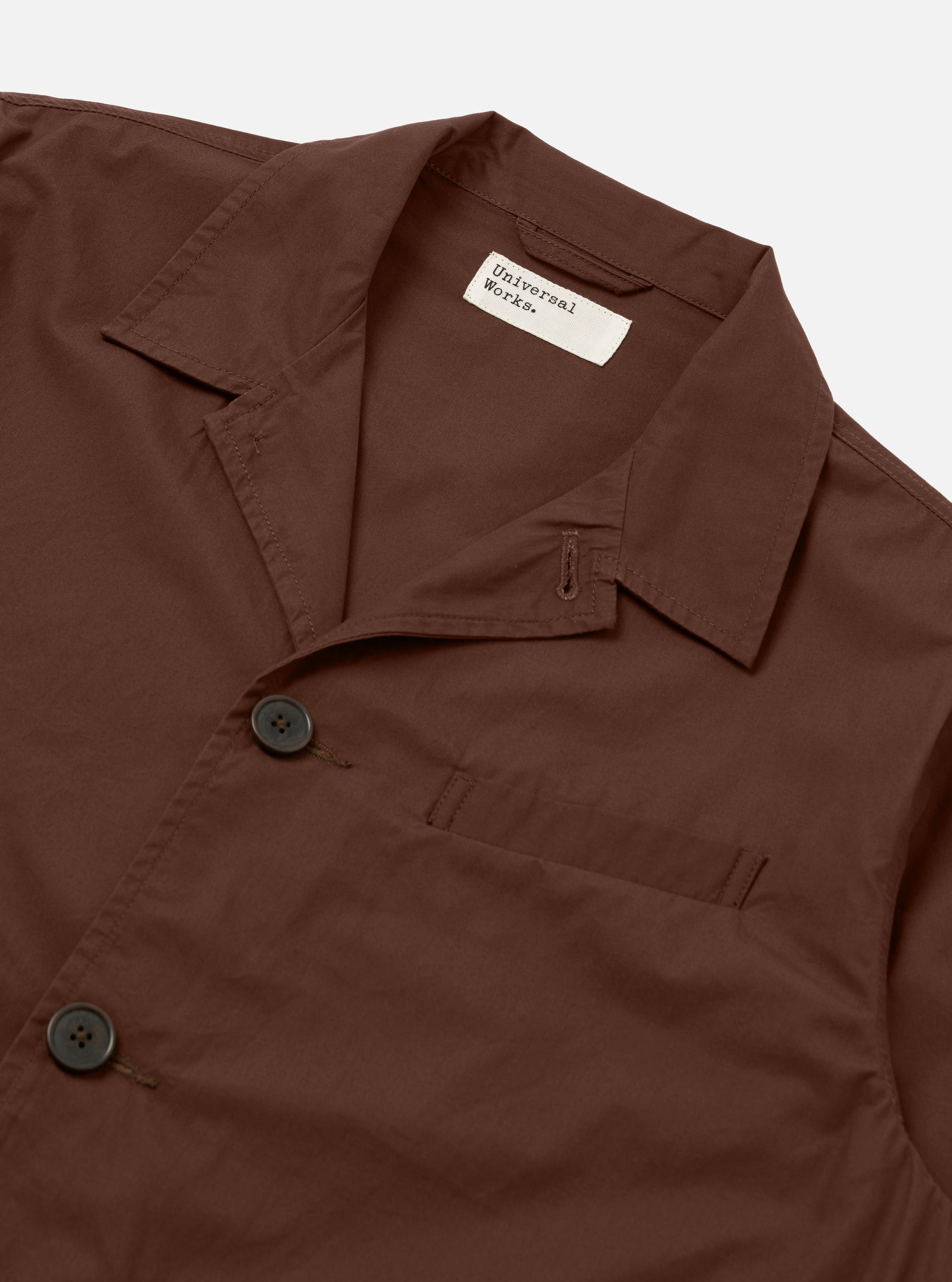 Men's Brown Poplin Franck Jacket – Universal Works