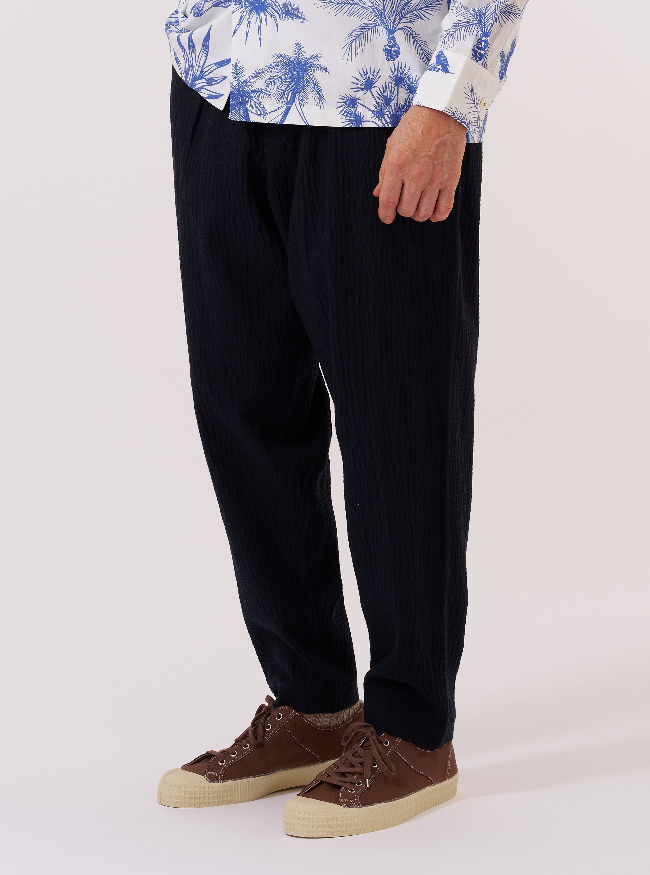 90’sCOMMEdesGARCONSHOMMEPLUS2tuck slacks Men's Dark Navy Ospina Cotton Pleated Track Pant – Universal Works