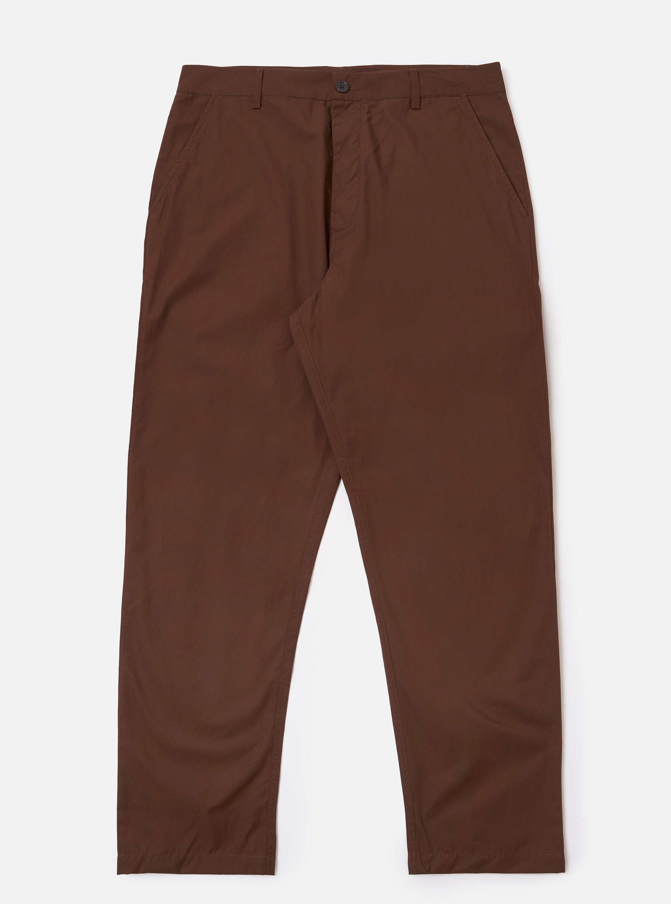 Men's Brown Peached Poplin Military Chino – Universal Works