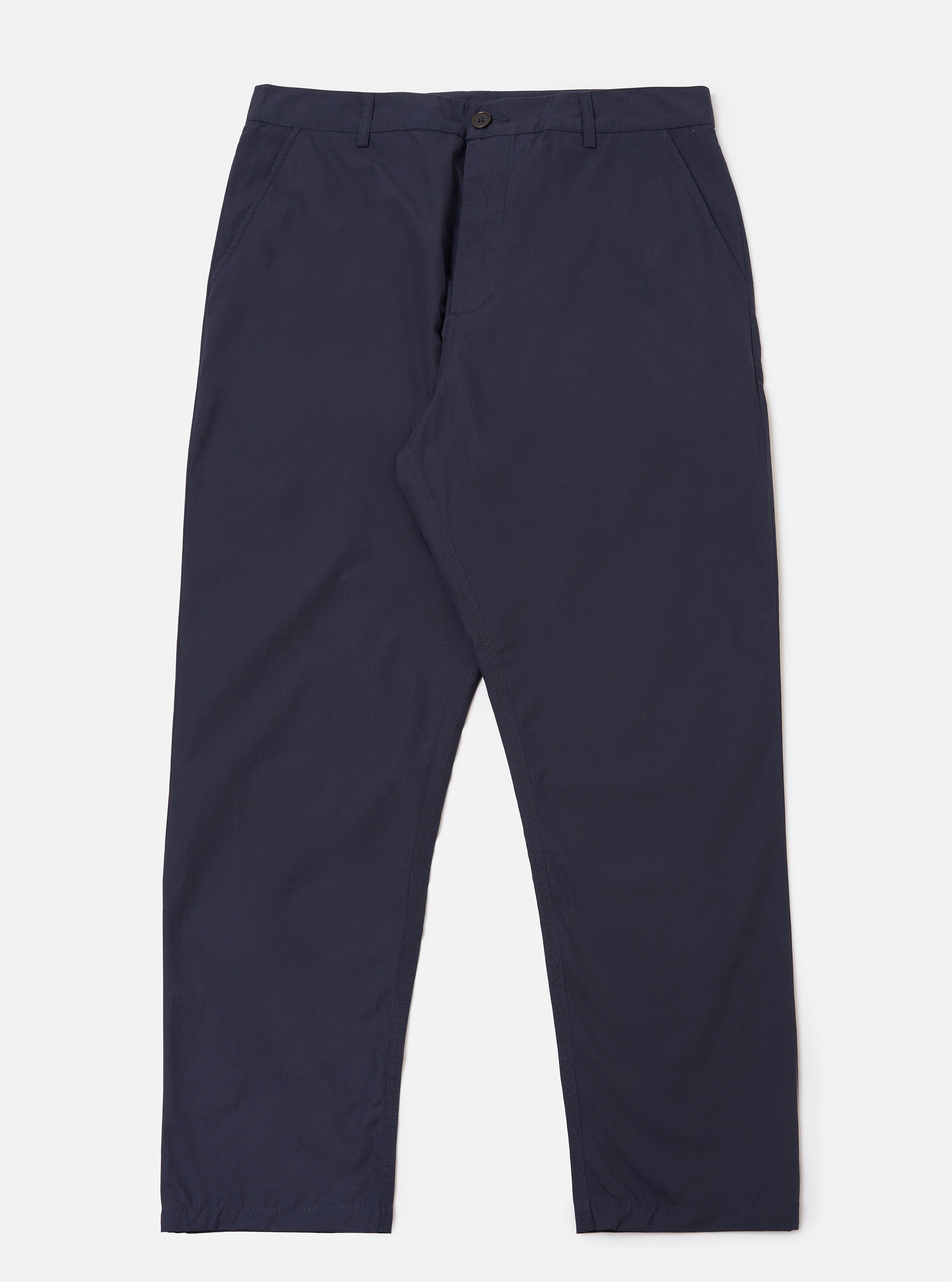 Men's Navy Peached Poplin Military Chino – Universal Works
