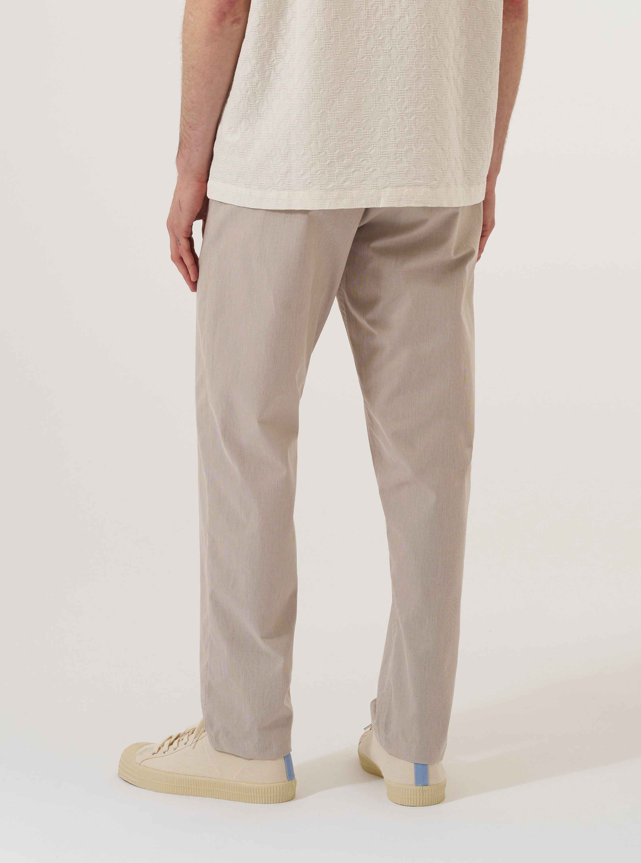 Men's Brown Stripe Military Chino – Universal Works