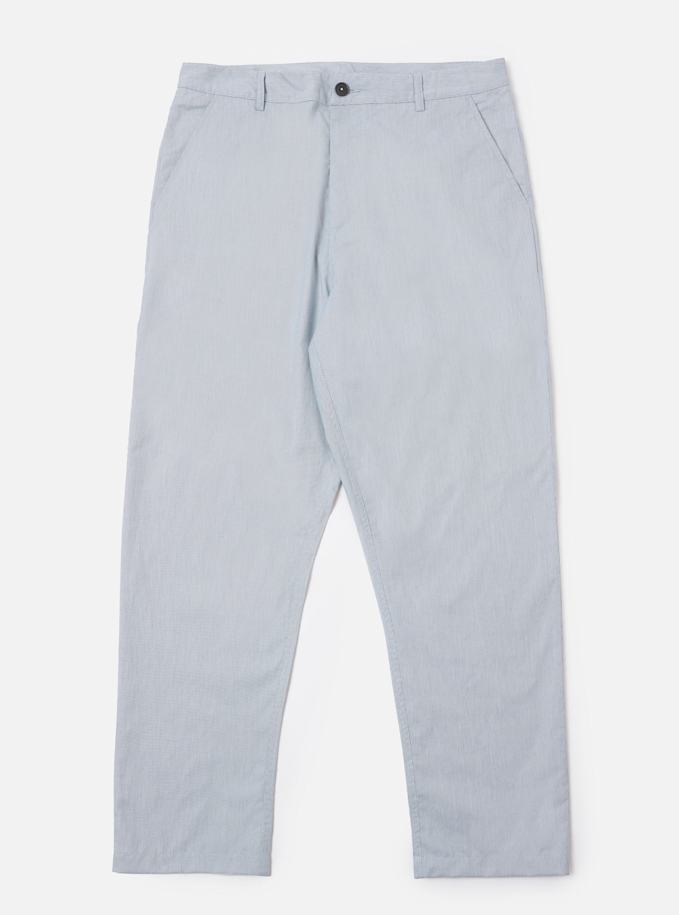 Men's Navy Stripe Military Chino – Universal Works