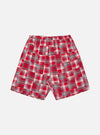 Red Patchwork Madras Pyjama Short