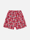 Red Patchwork Madras Pyjama Short
