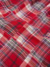 Red Patchwork Madras Pyjama Short