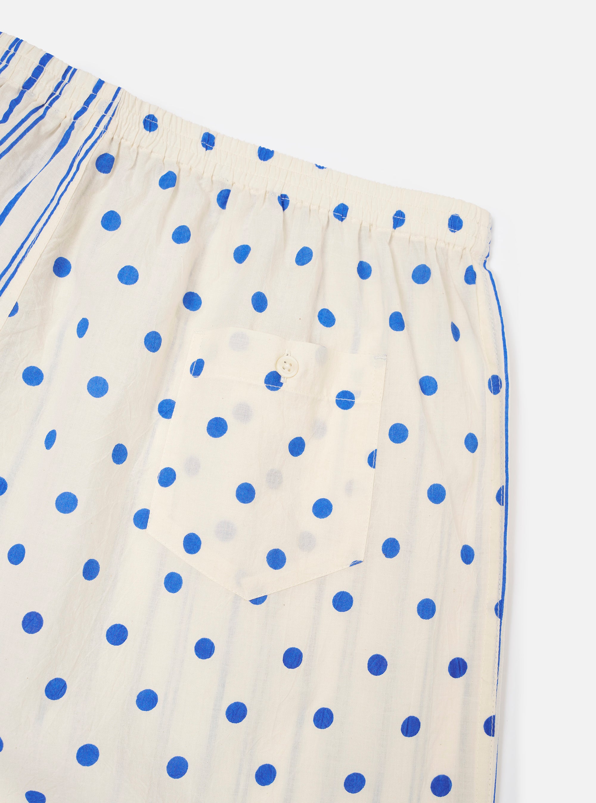 Ecru Block Dots & Stripes Boxer Short