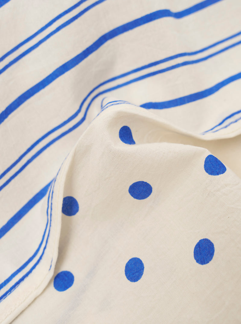 Ecru Block Dots & Stripes Boxer Short