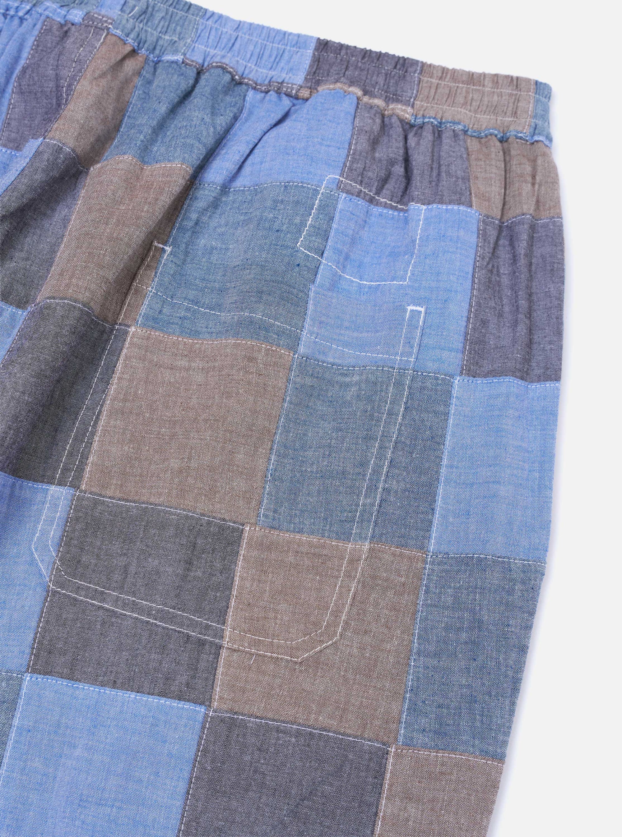Indigo Patchwork Chambray Pyjama Set