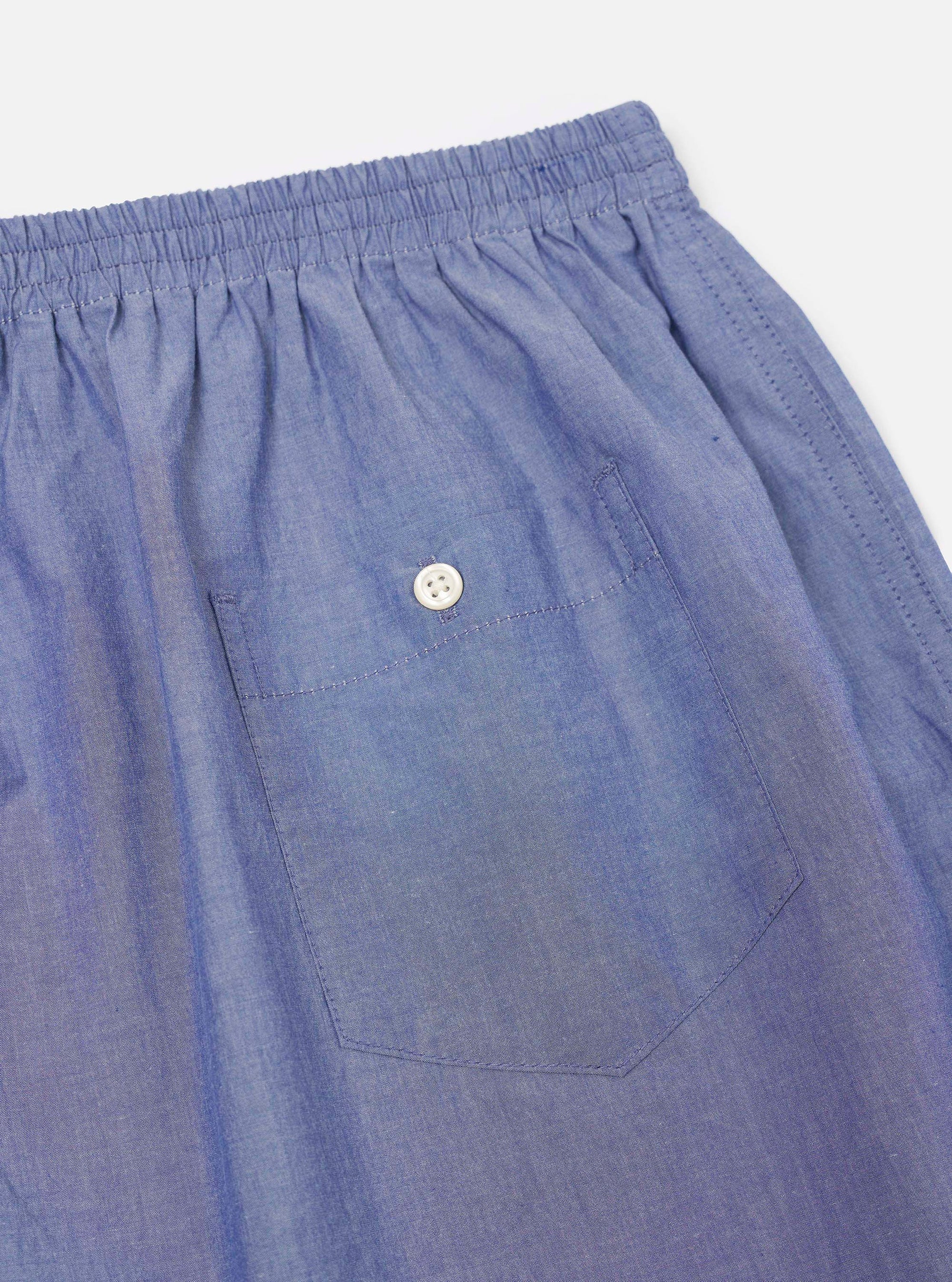 Indigo Typewriter Chambray Boxer Short