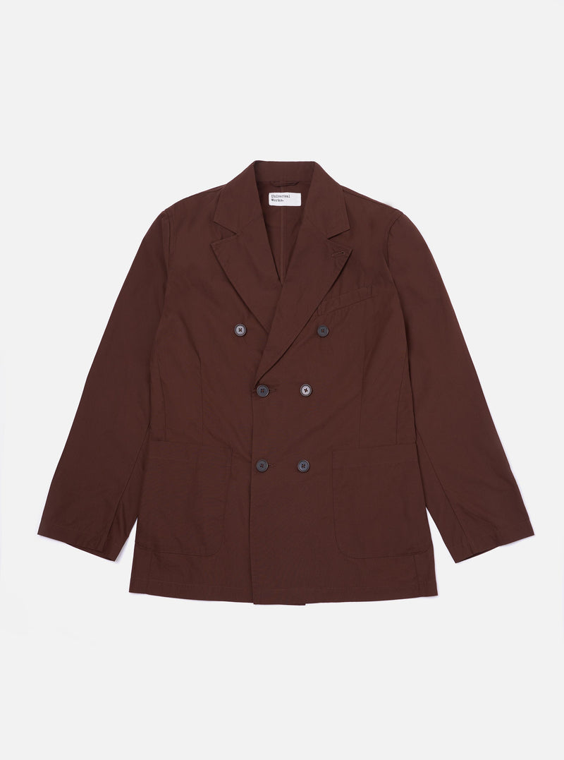 Brown Peached Poplin Manor Jacket