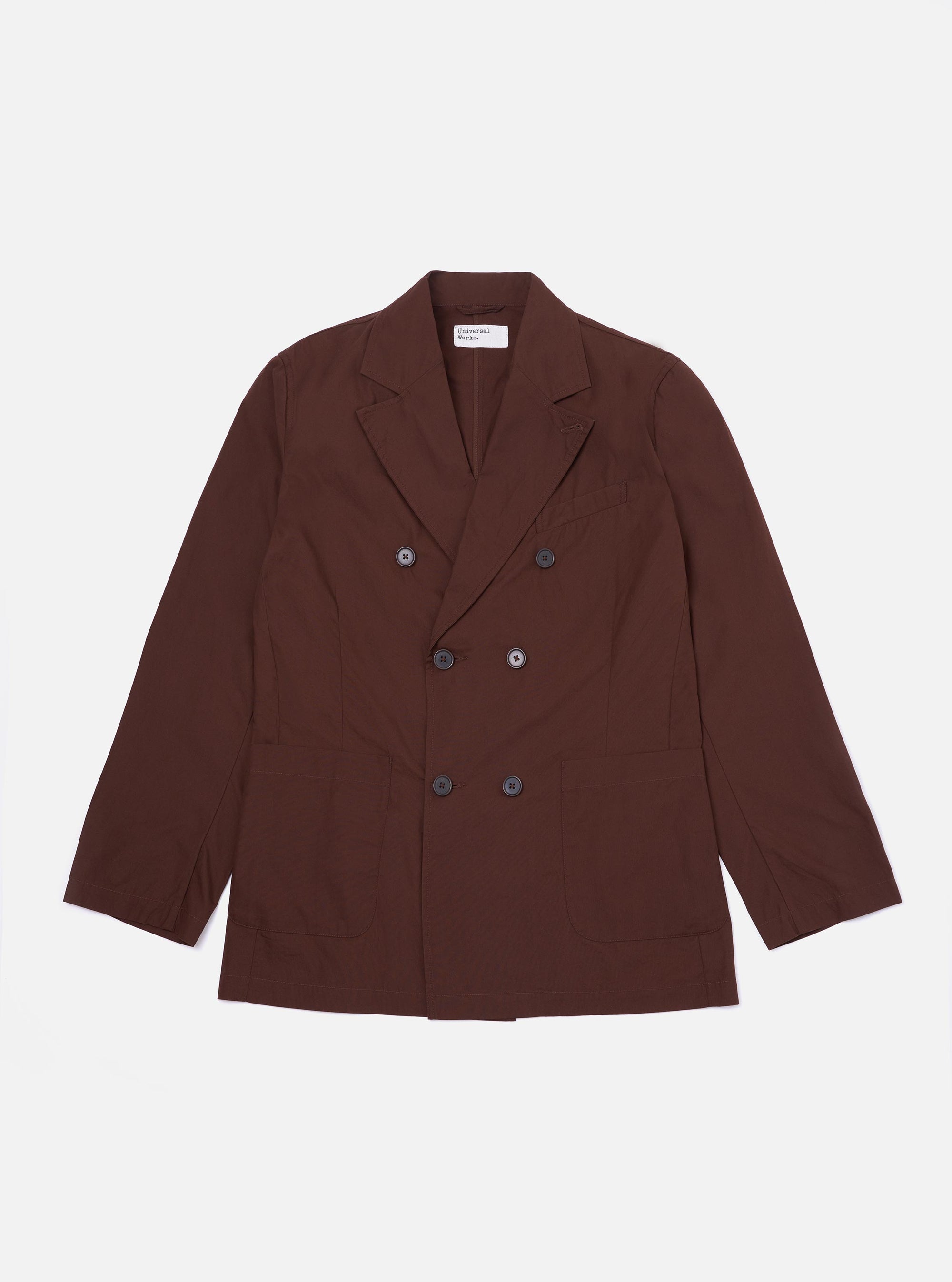 Brown Peached Poplin Manor Jacket