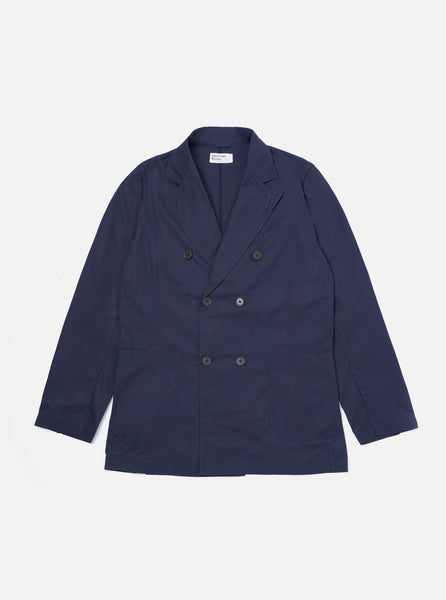 Men's Navy Peached Poplin Manor Jacket – Universal Works