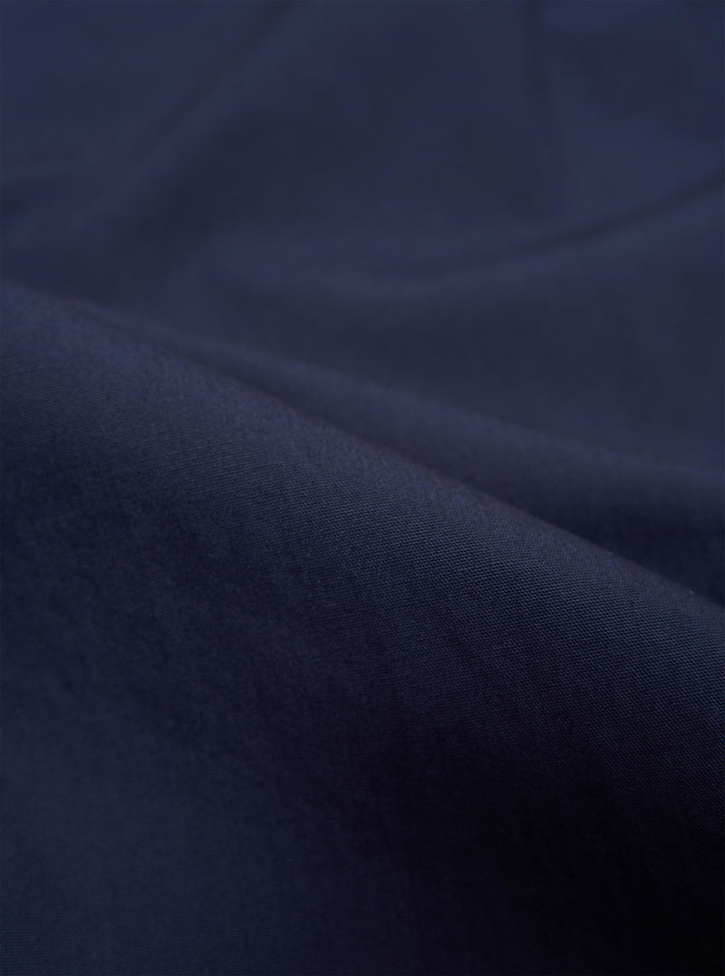 Navy Peached Poplin Manor Jacket