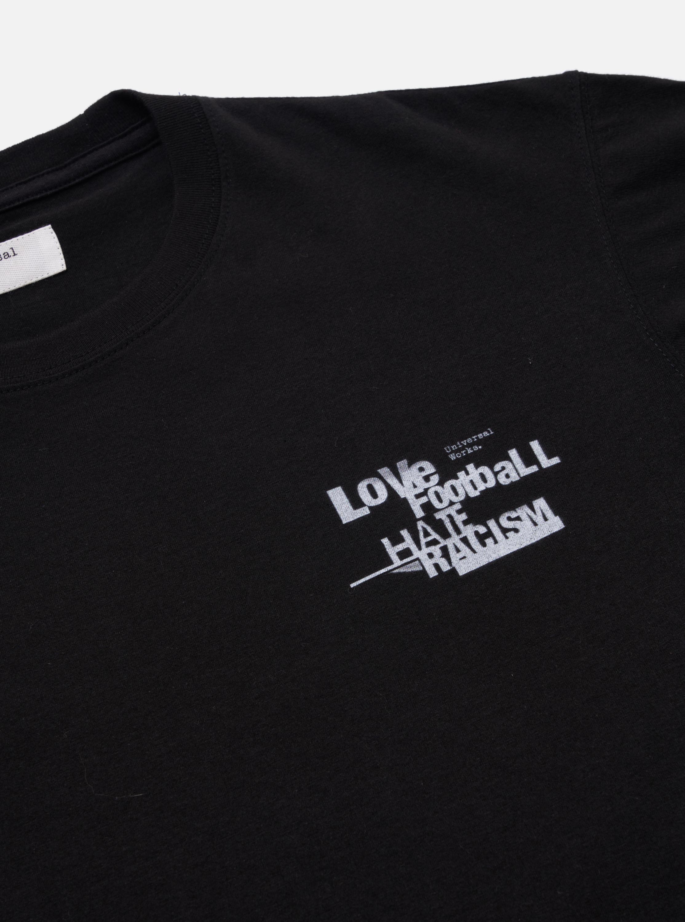 Men's Black Love Football Jersey Print Tee – Universal Works