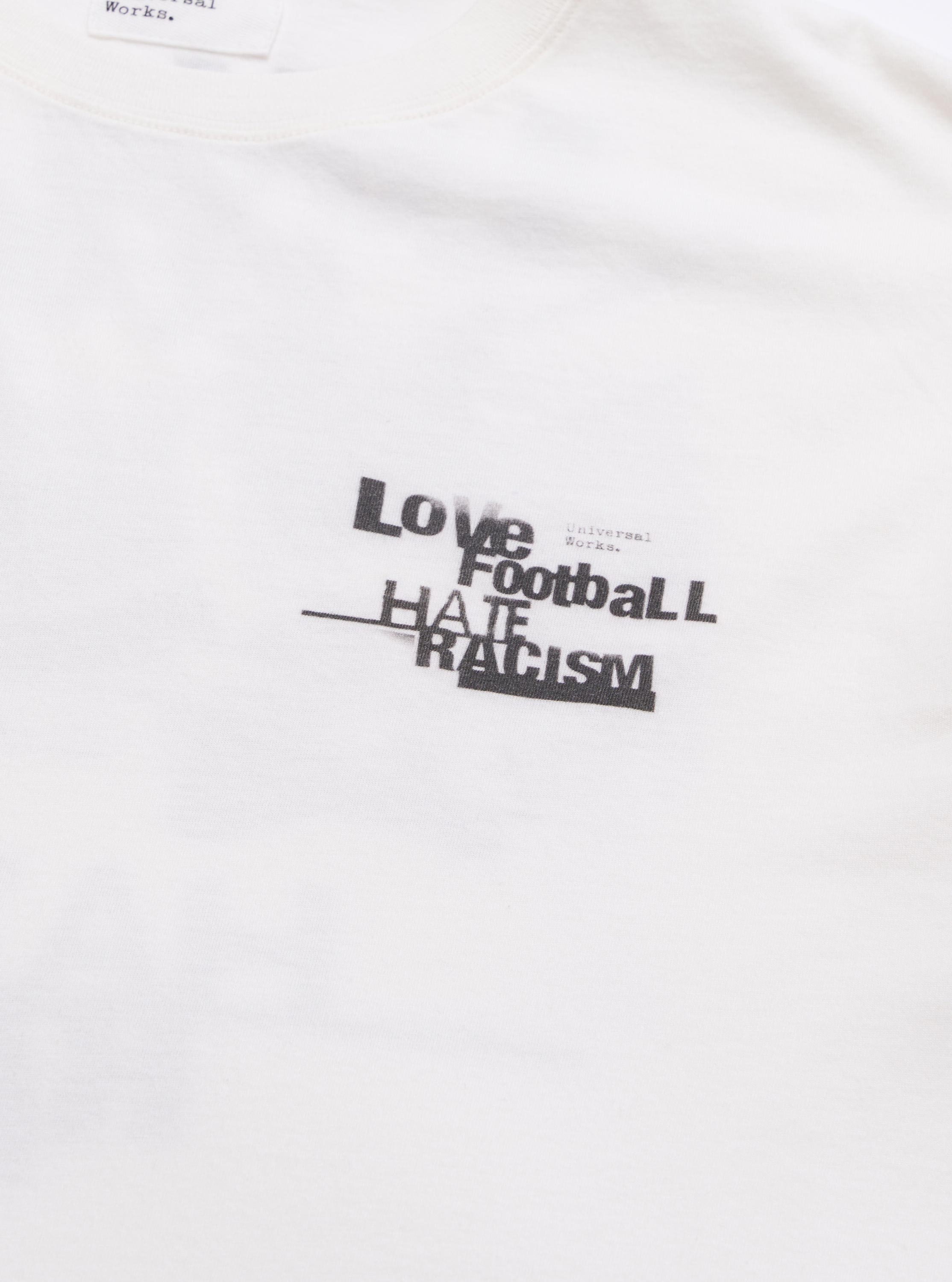 Men's Ecru Love Football Jersey Print Tee – Universal Works