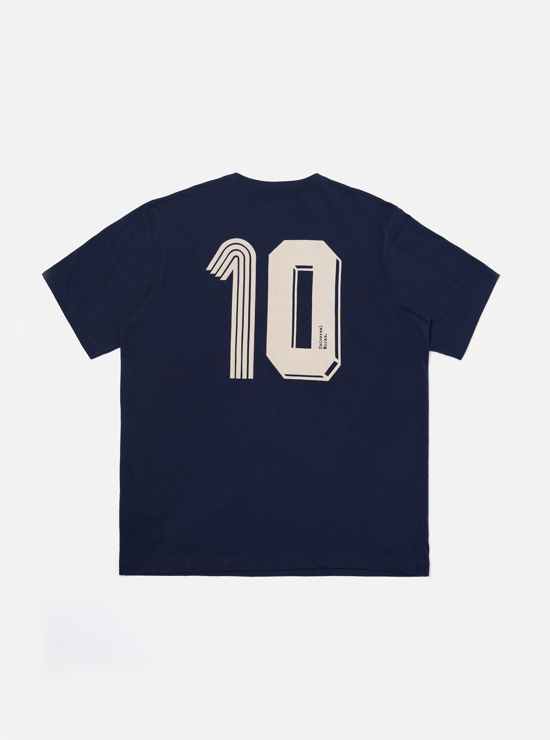 Navy Single Jersey Charity Football Tee – Universal Works