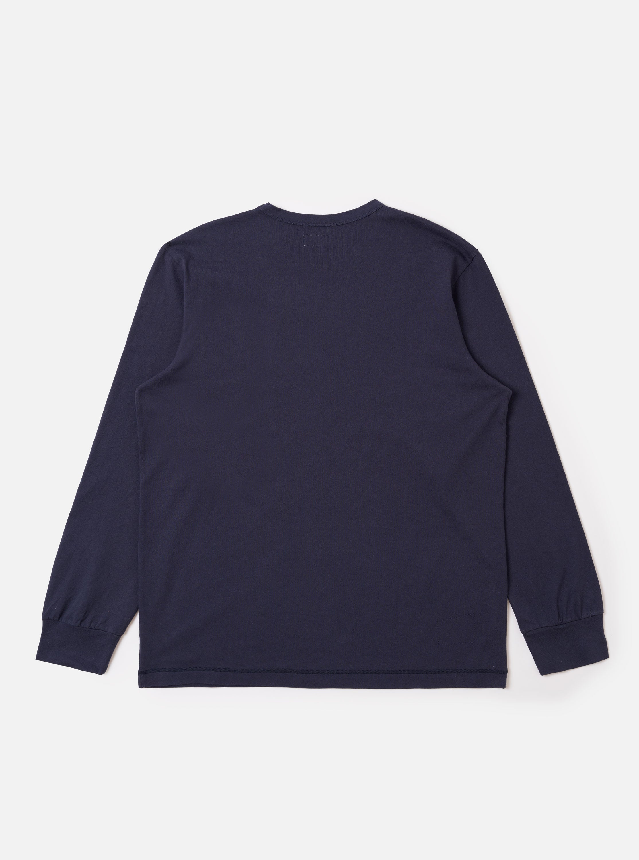 Men's Navy Recycled/Bio Jersey Henry L/S Tee – Universal Works