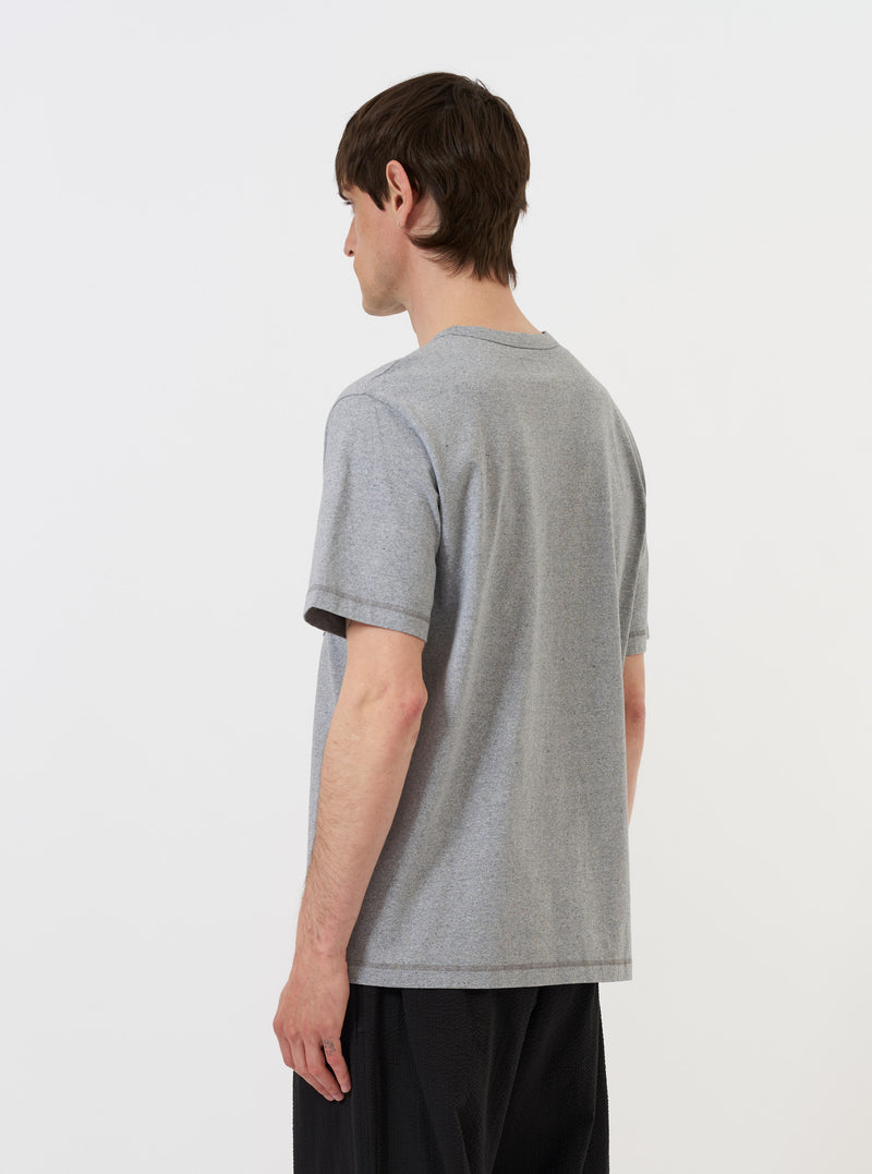 Grey Marl Recycled/Bio Jersey Core Pocket Tee