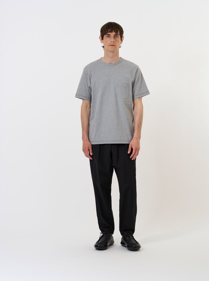 Grey Marl Recycled/Bio Jersey Core Pocket Tee