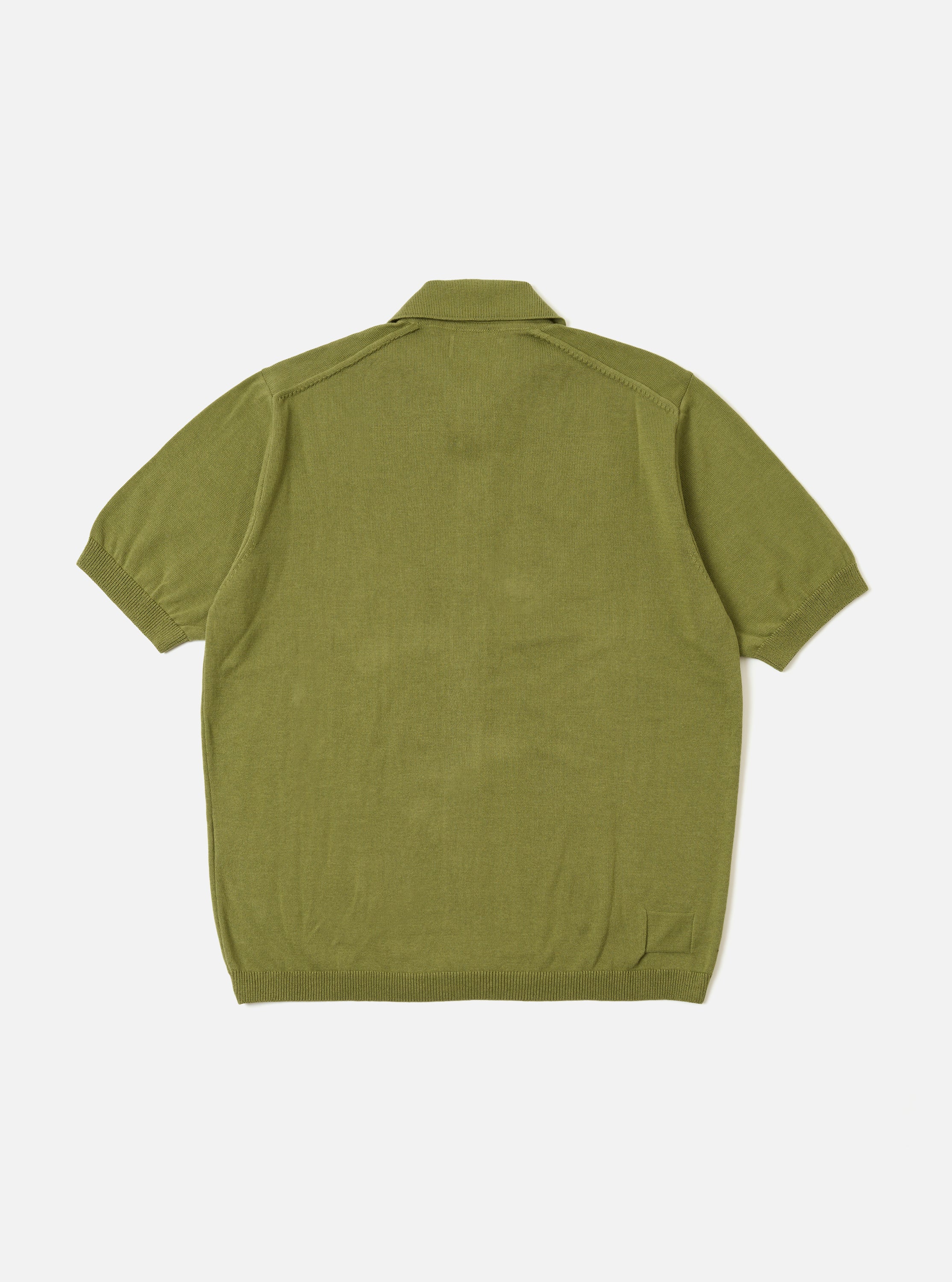 Men's Olive Cotton Lace Knit Jonny Knit Shirt – Universal Works