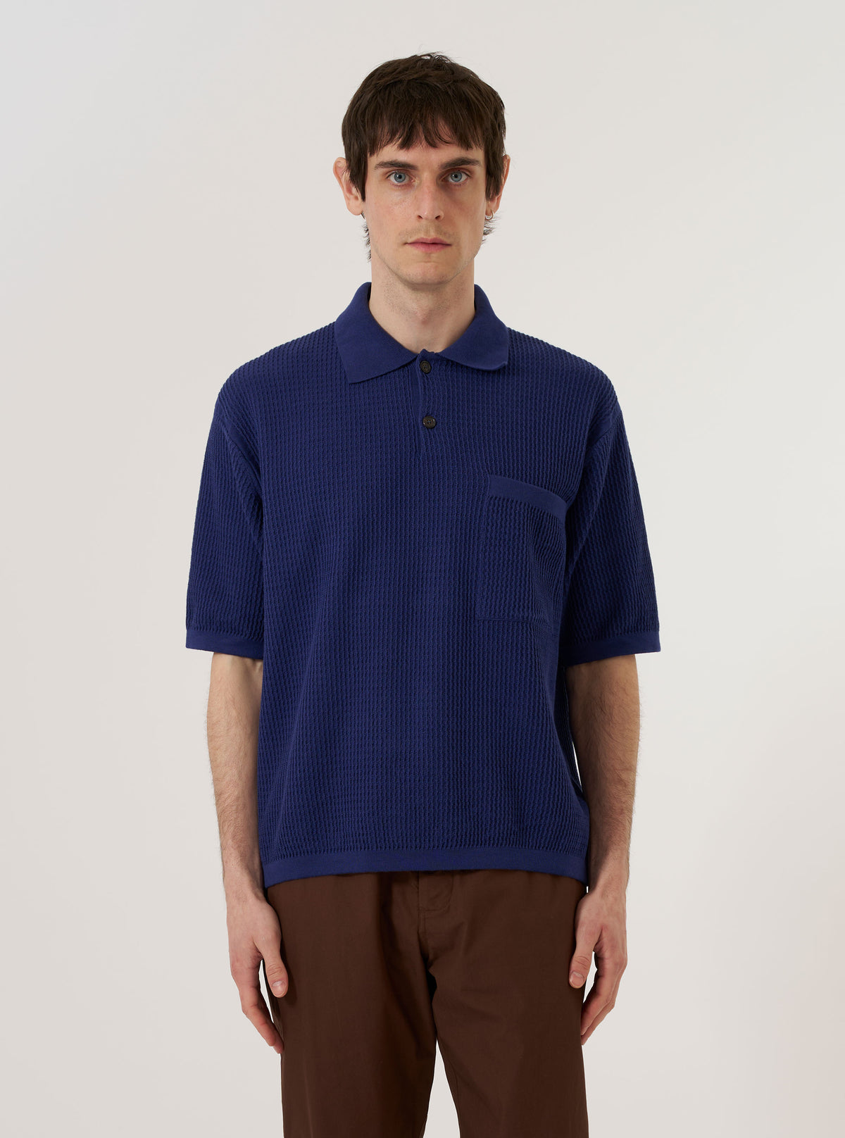 YDOT THERMO KNIT CREW NECK P/O L ThermoFade Knit Sweater (Blue) 2X 