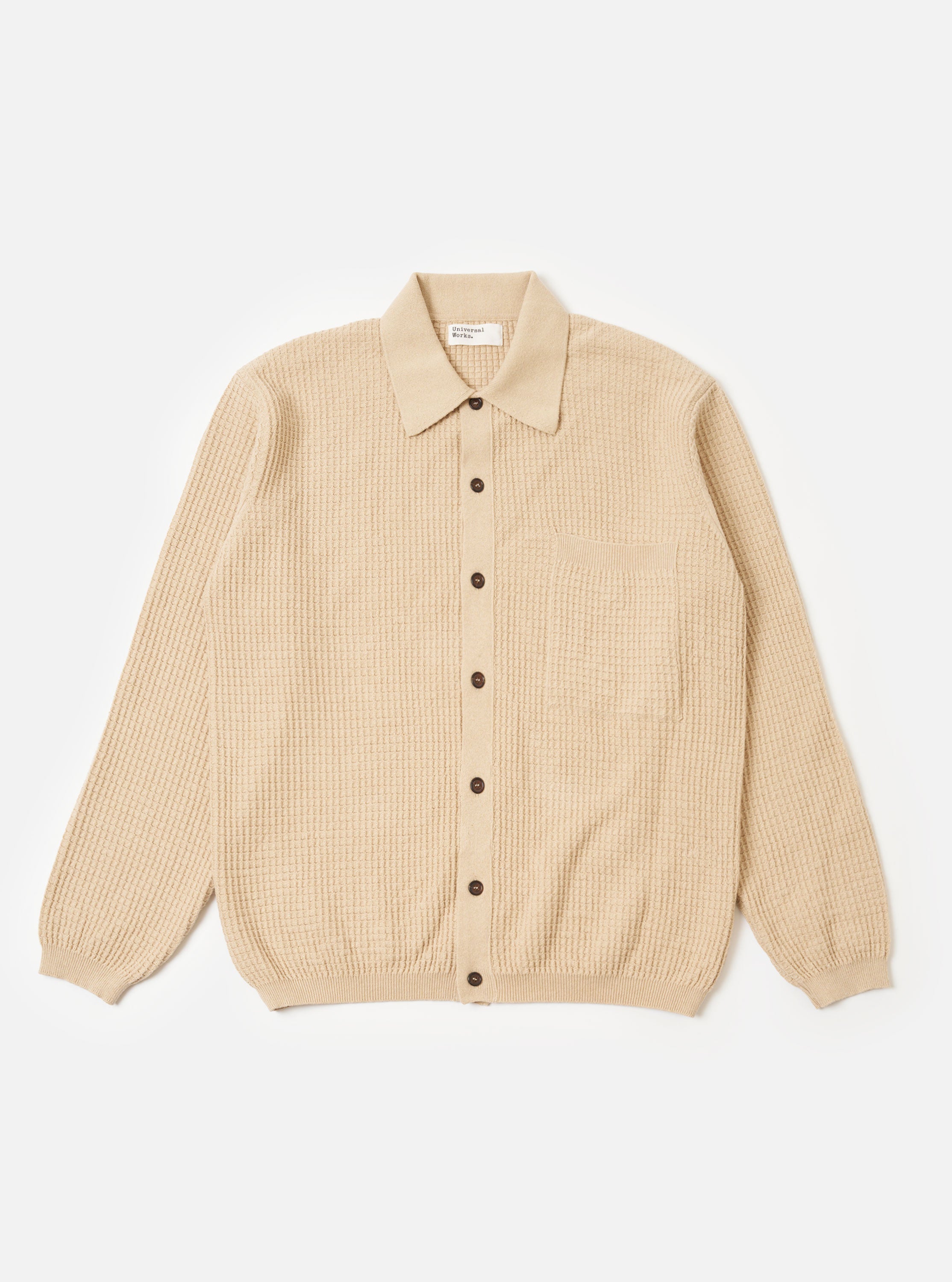 Men's Sand Eco Cotton Knit Knit Jacket – Universal Works