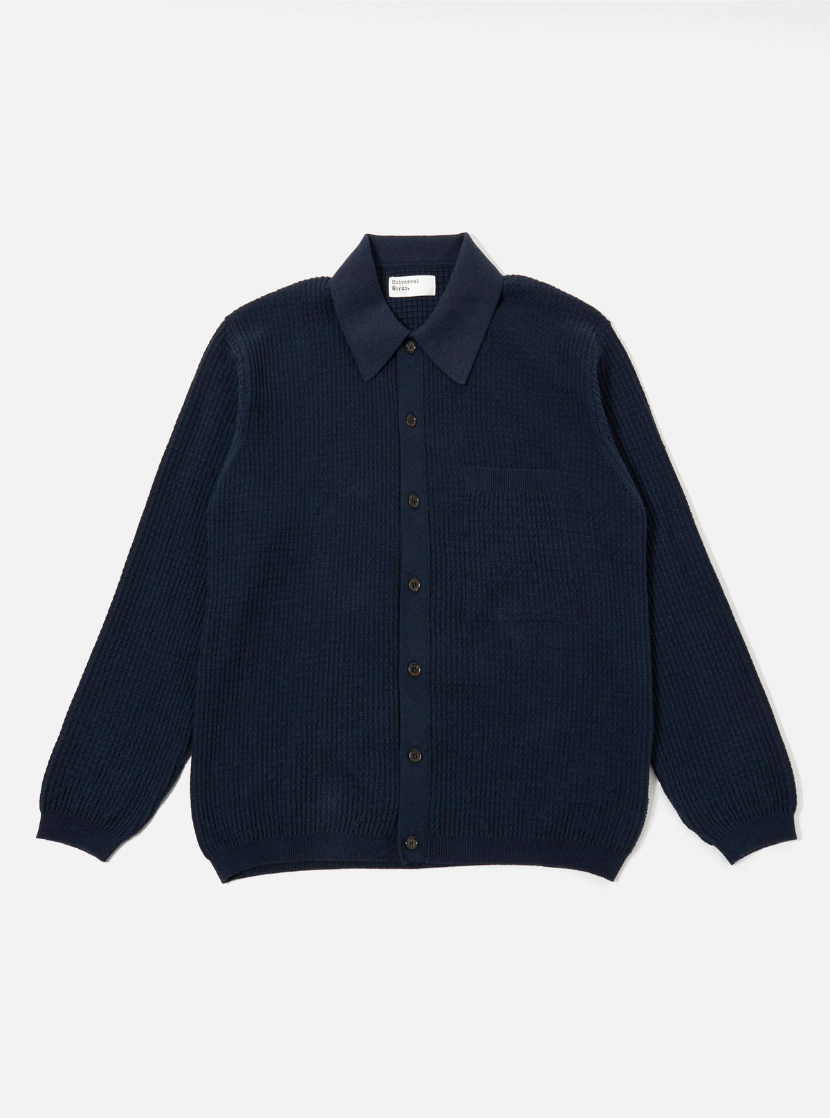 Navy Eco Cotton Knit Jacket