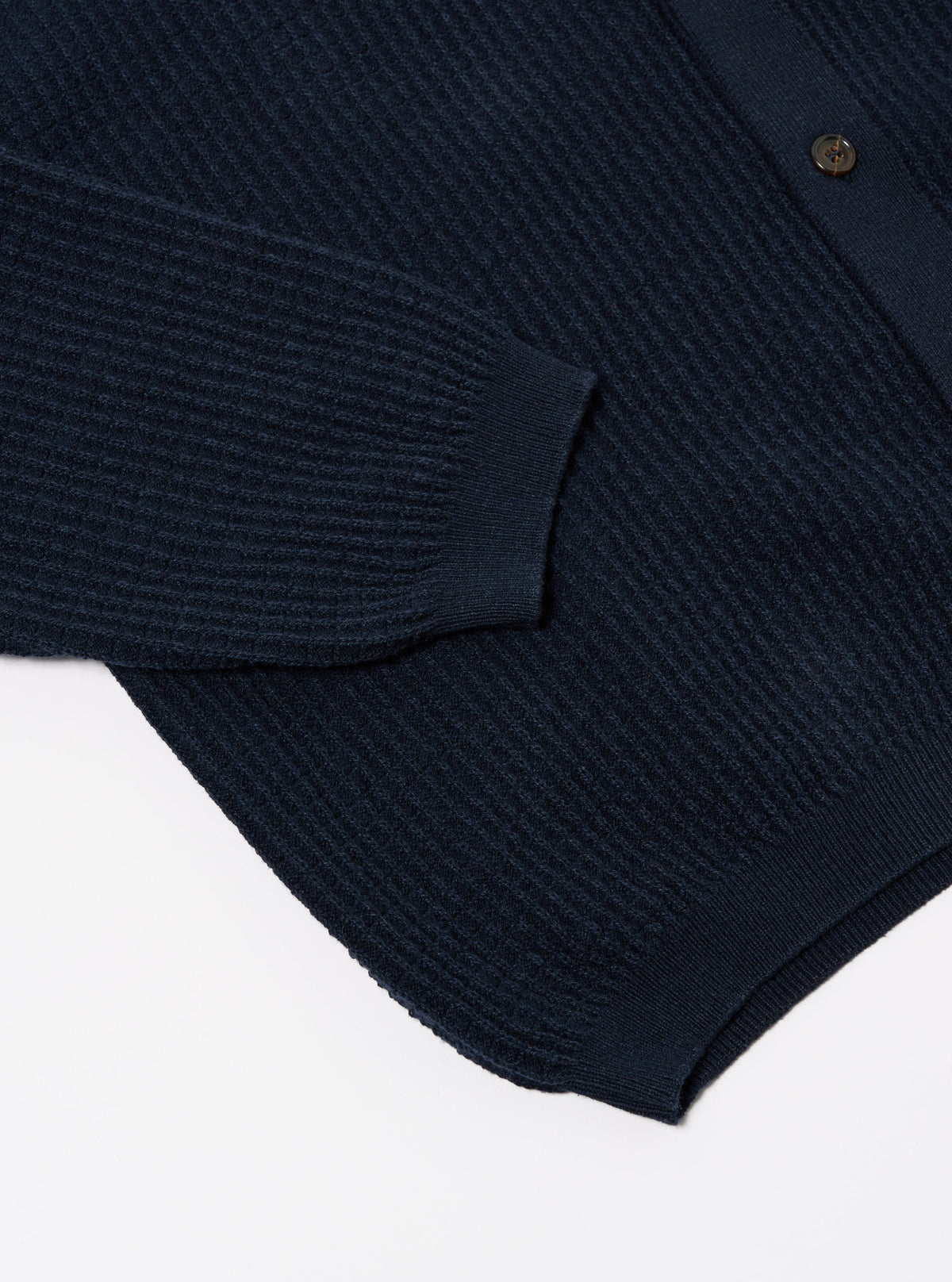 Navy Eco Cotton Knit Jacket