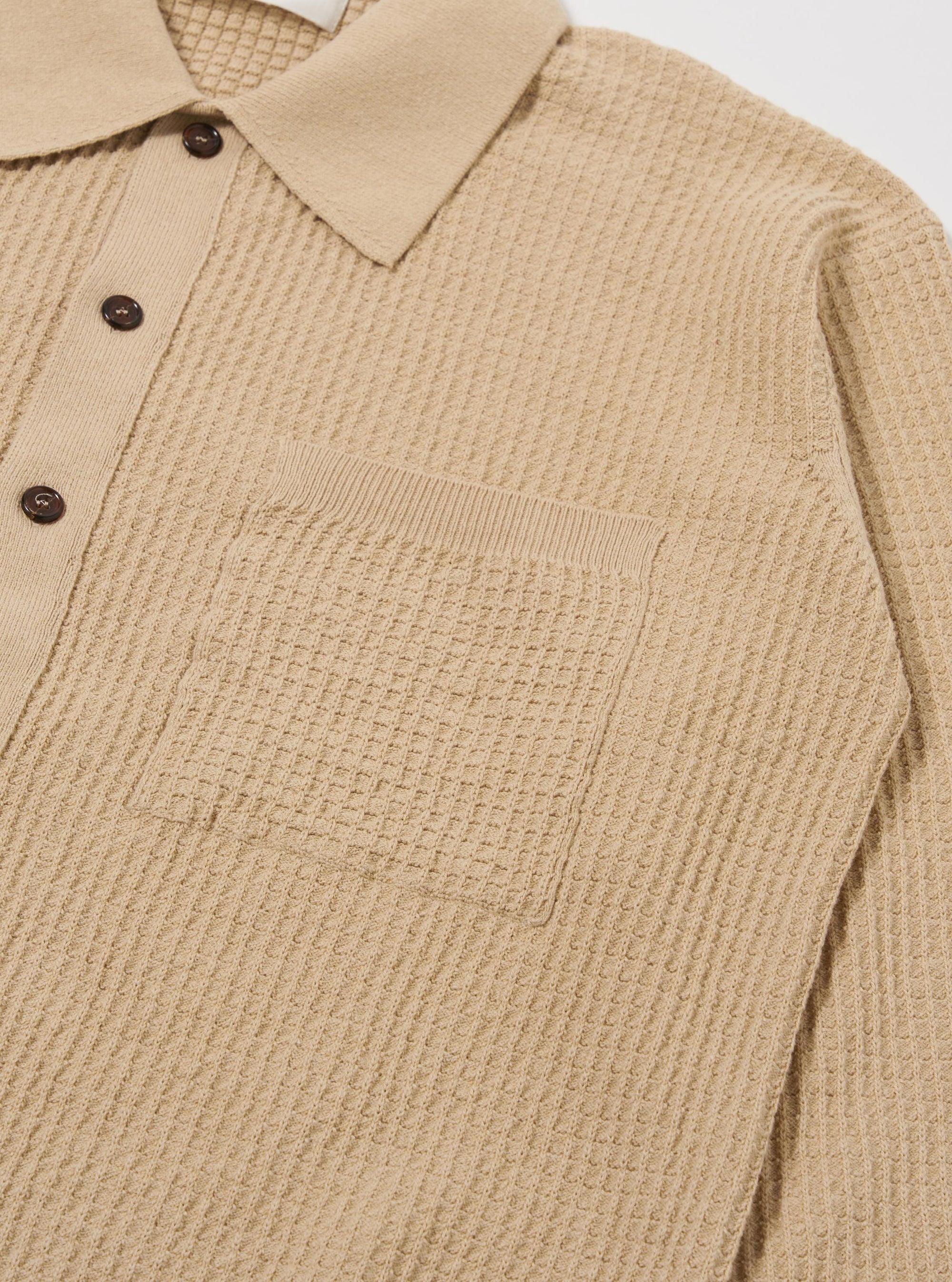 Sand Eco Cotton Knit Jacket
