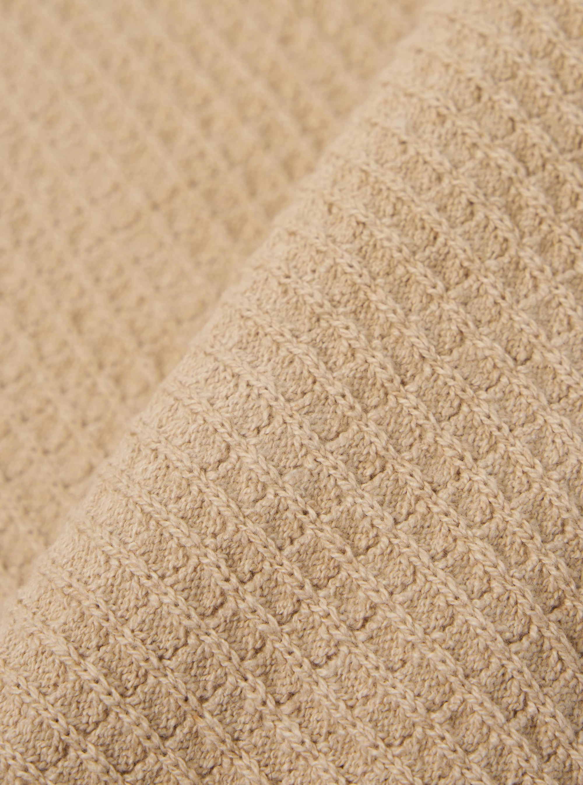 Sand Eco Cotton Knit Jacket